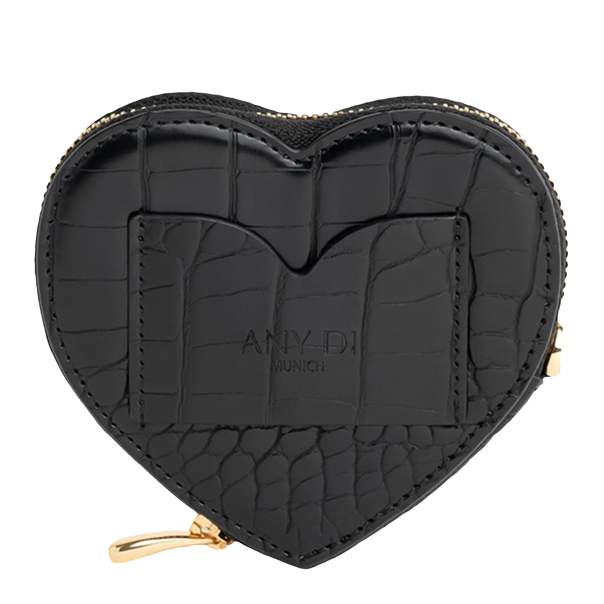 Any Di Heart Pocket croco black