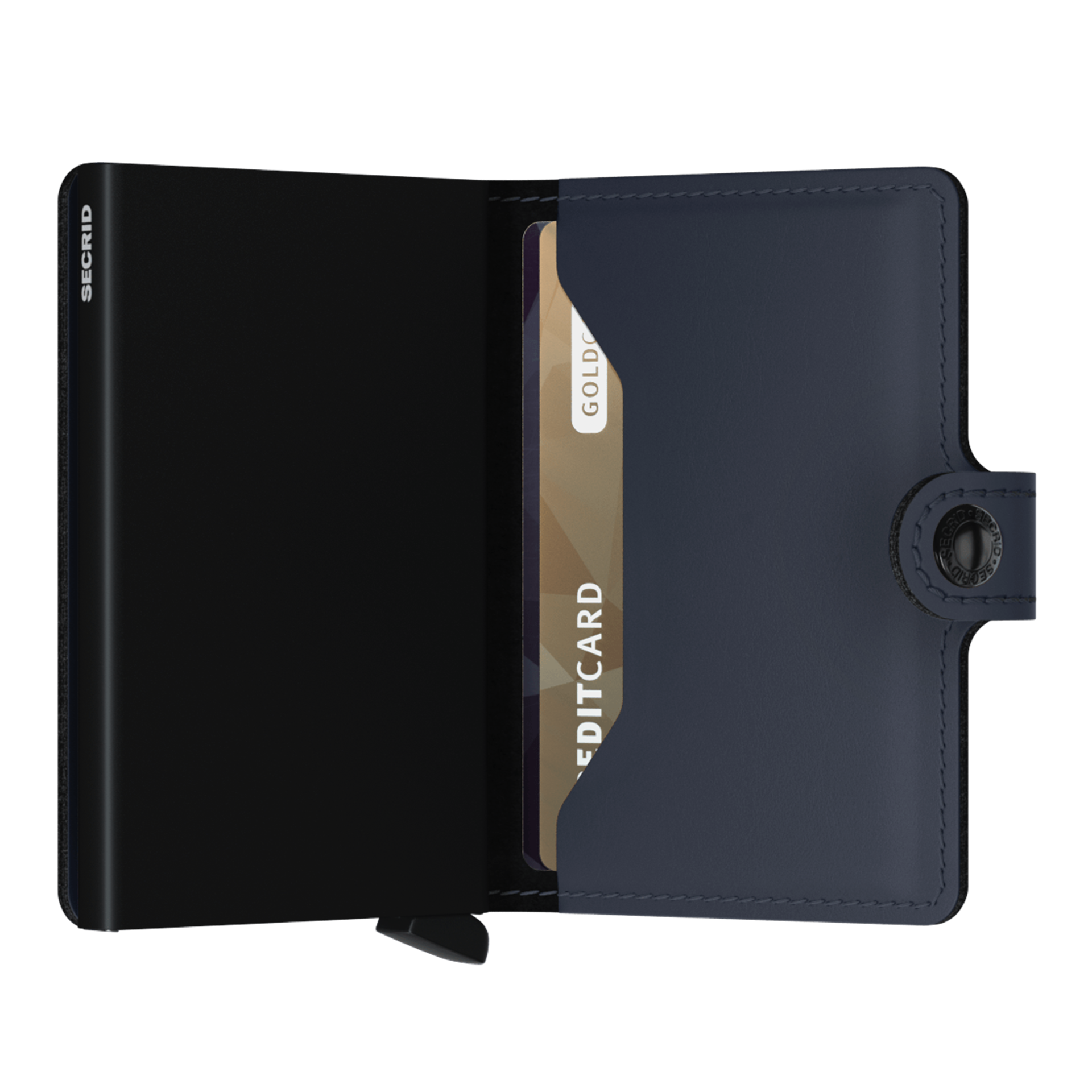 Miniwallet Nightblue, 钱包, 卡夹, 信用卡, 蓝色, 扣环闭合