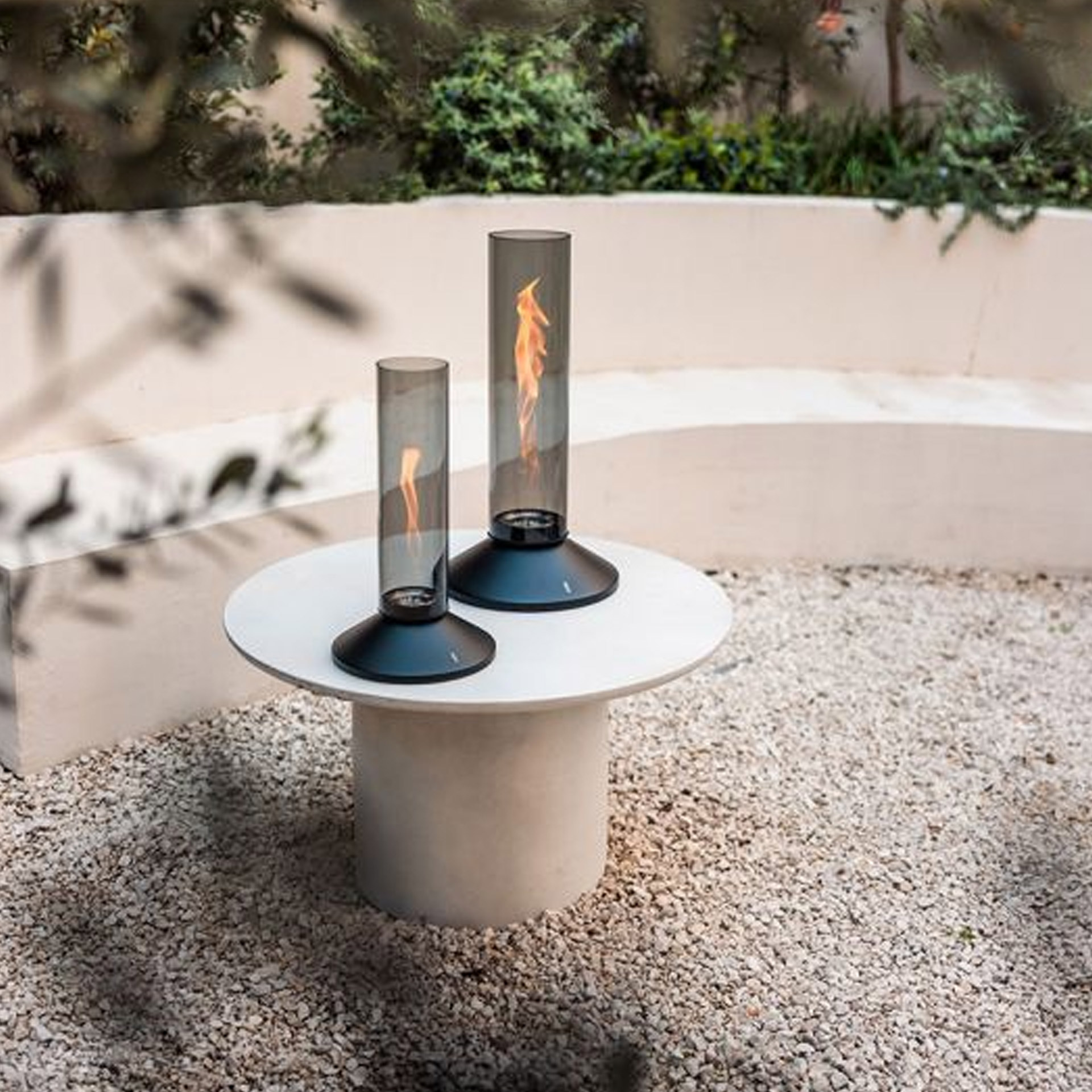 Tabletop Fireplace 1200 All Black, Feuerstelle, Gartenfeuer, Outdoor Tisch, Flammenkessel, Vintages Design