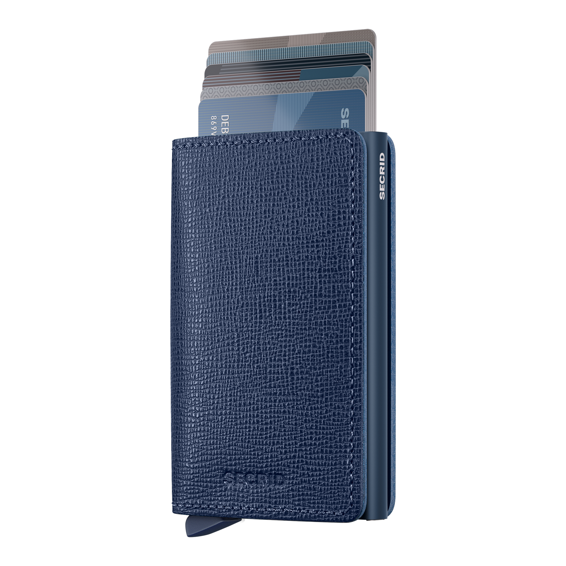 Slimwallet Navy, wallet, card holder, blau, Leder, Brieftasche