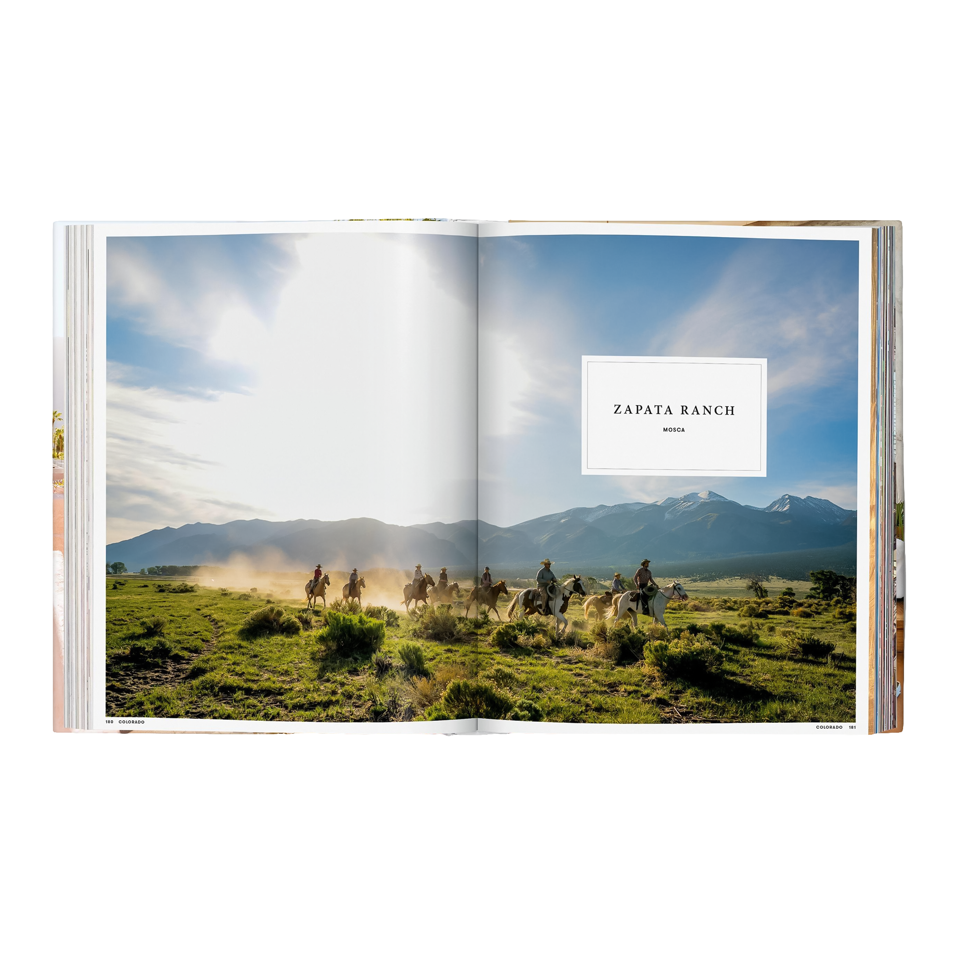 Coffee Table Book Great Escapes USA, Pferde, Rinder, offenes Feld, Berge, Sonnenlicht