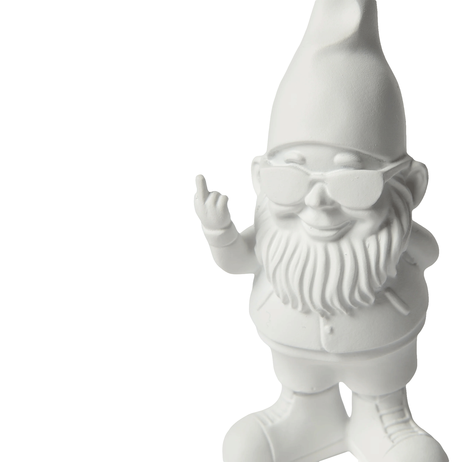 Gnome Bernado white 12 cm, gnom, weißer gnom, skulptur, figürchen, Dekofigur