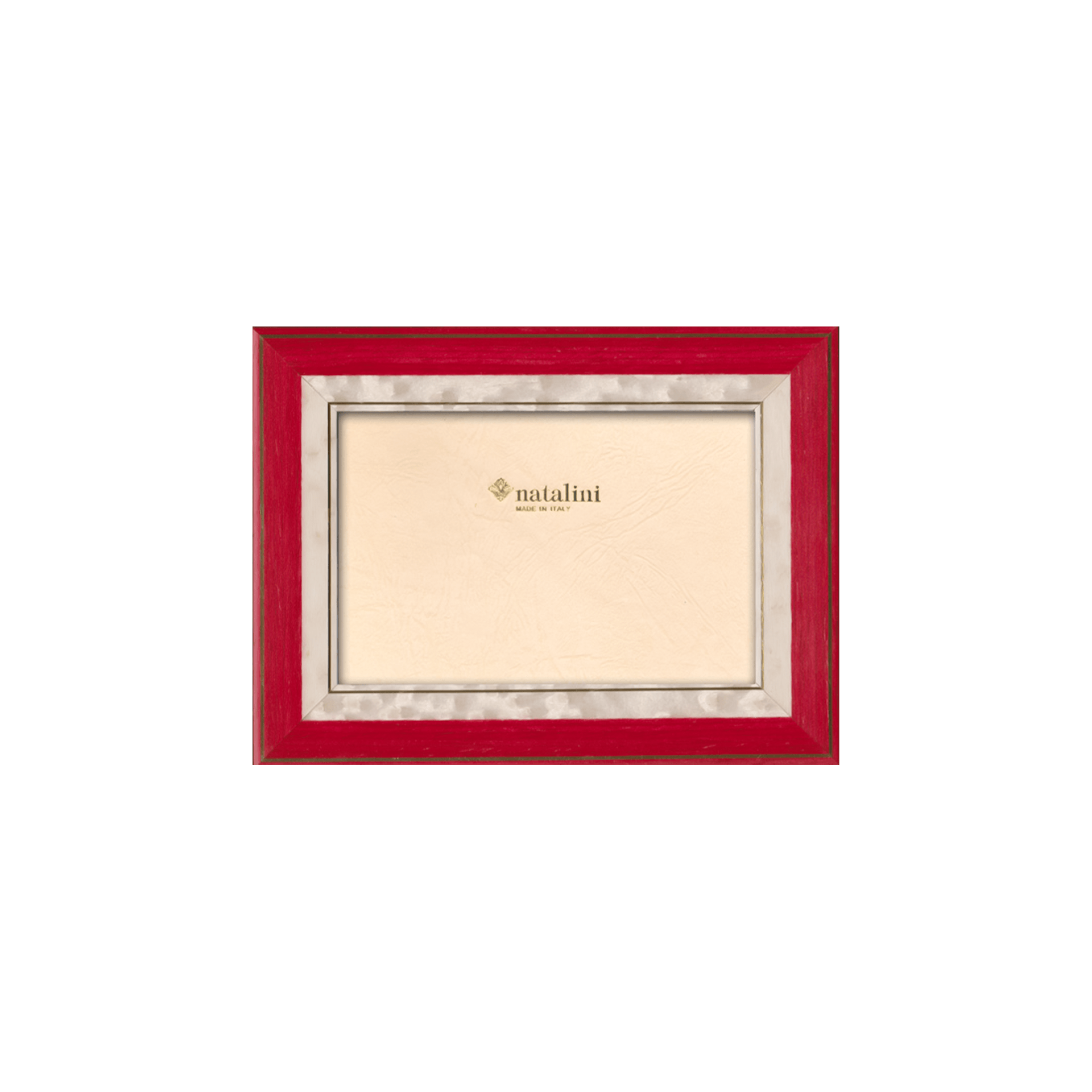 Natalini Bilderrahmen Lorena Rosso Bianco 10x15 cm
