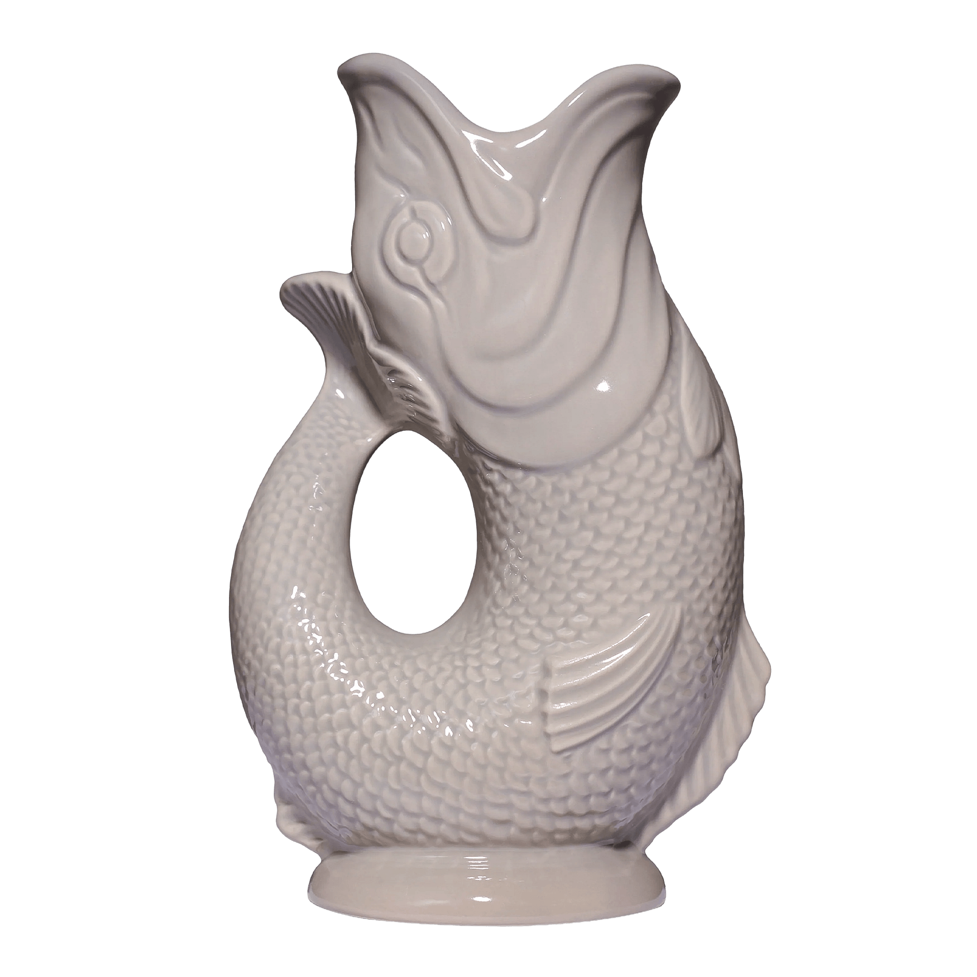 Jug mushroom XL 1.20 l, Kaffeekanne, Fischform, Porzellan, Steggriff, weiße Keramik