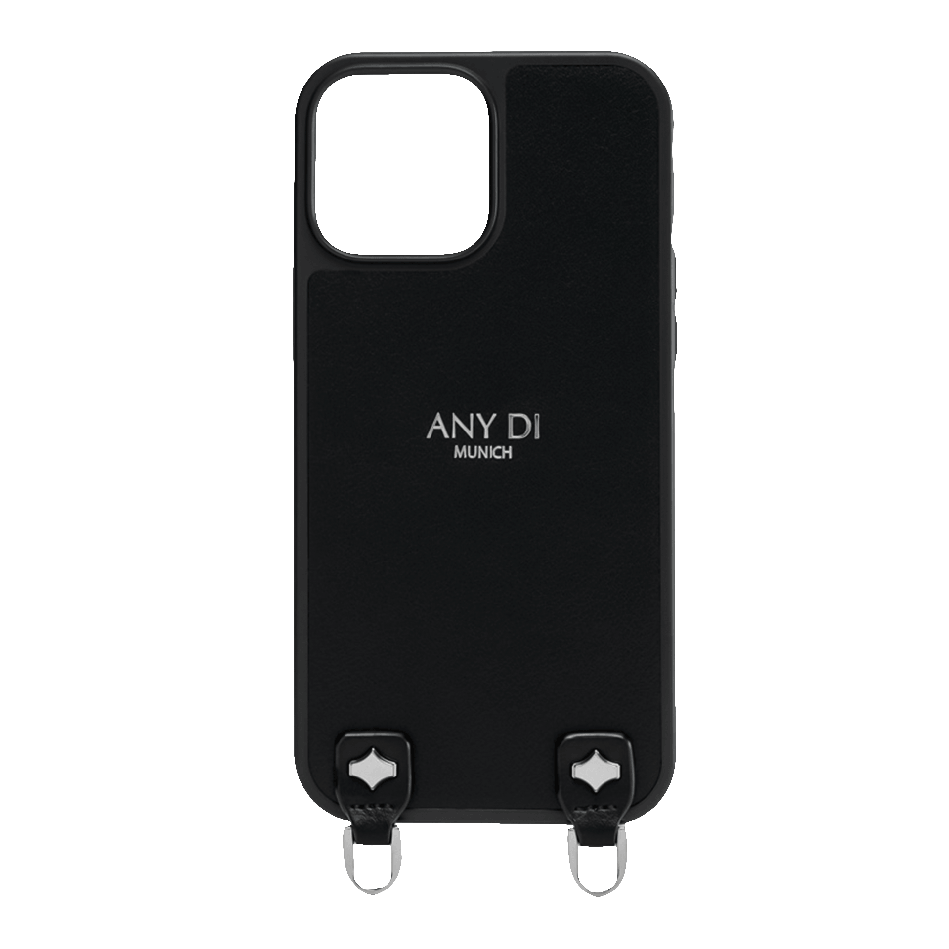 Any Di iPhone 15 Pro Max Case black silver