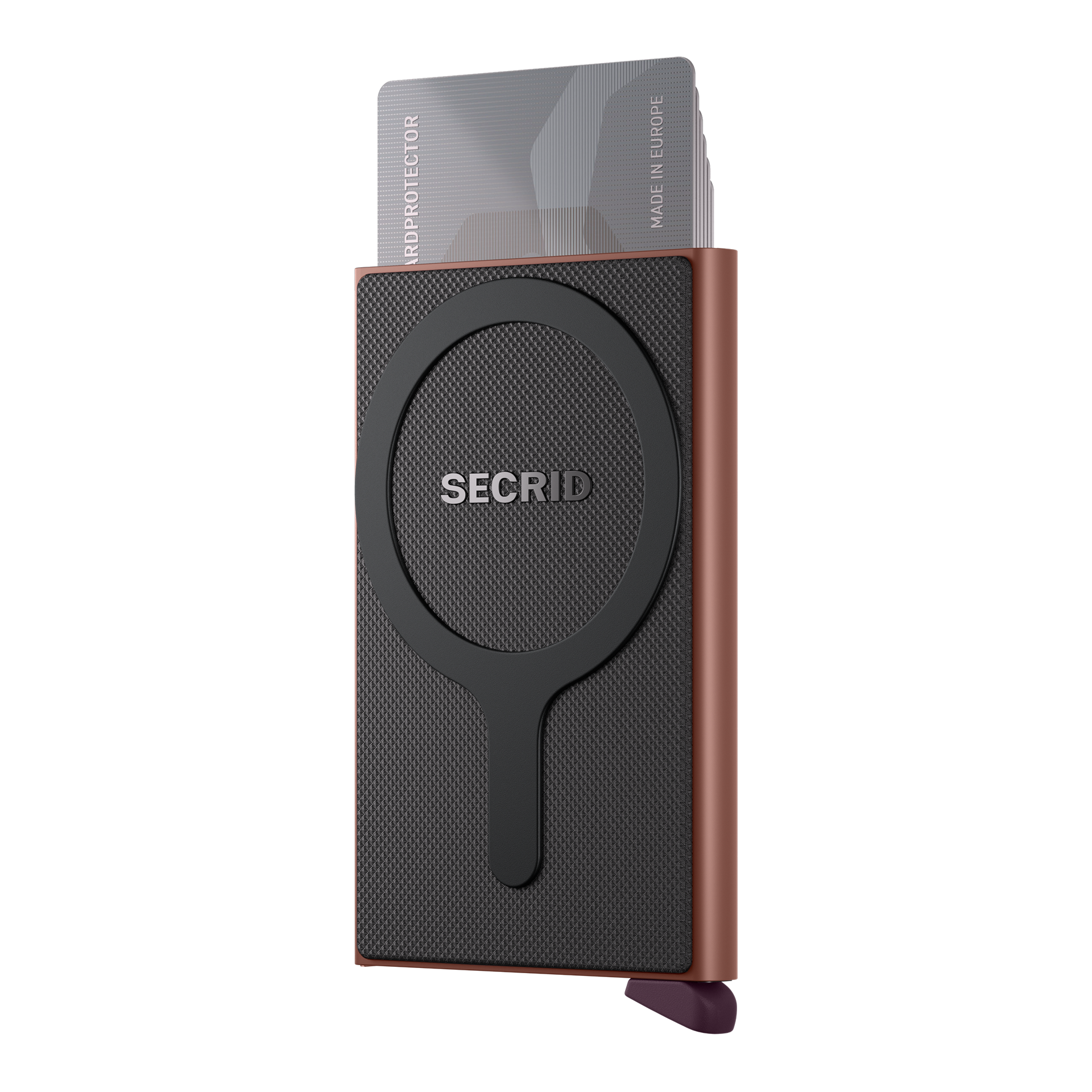 Cardprotector Rosa, Kartenhülle, Wallet, RFID Schutz, Geldbörse, Grau Braun