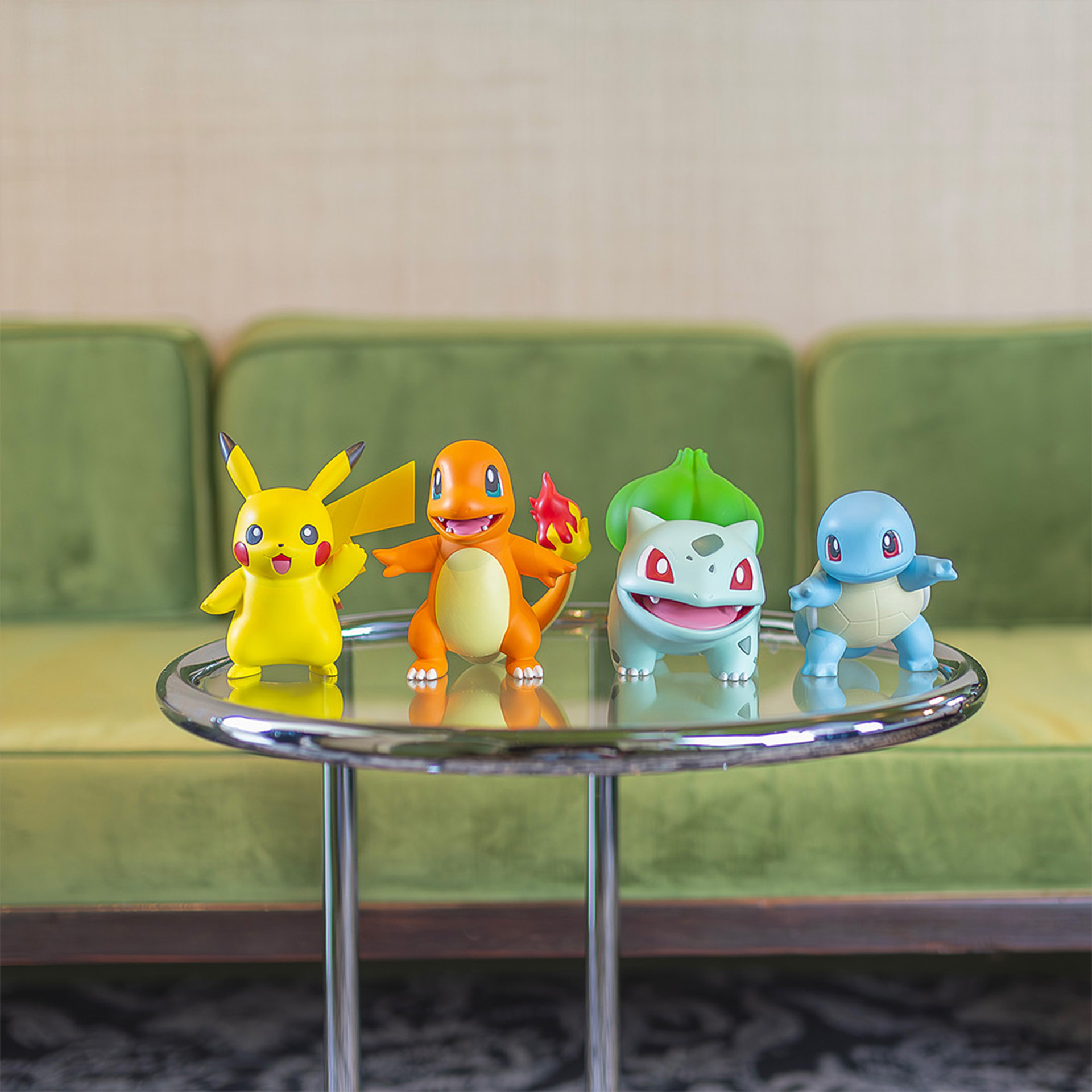 Pokémon Set, Pikachu, Charmander, Bulbasaur, Squirtle, Pokemon-Figuren