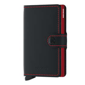 Secrid Matte Wallet Black Red