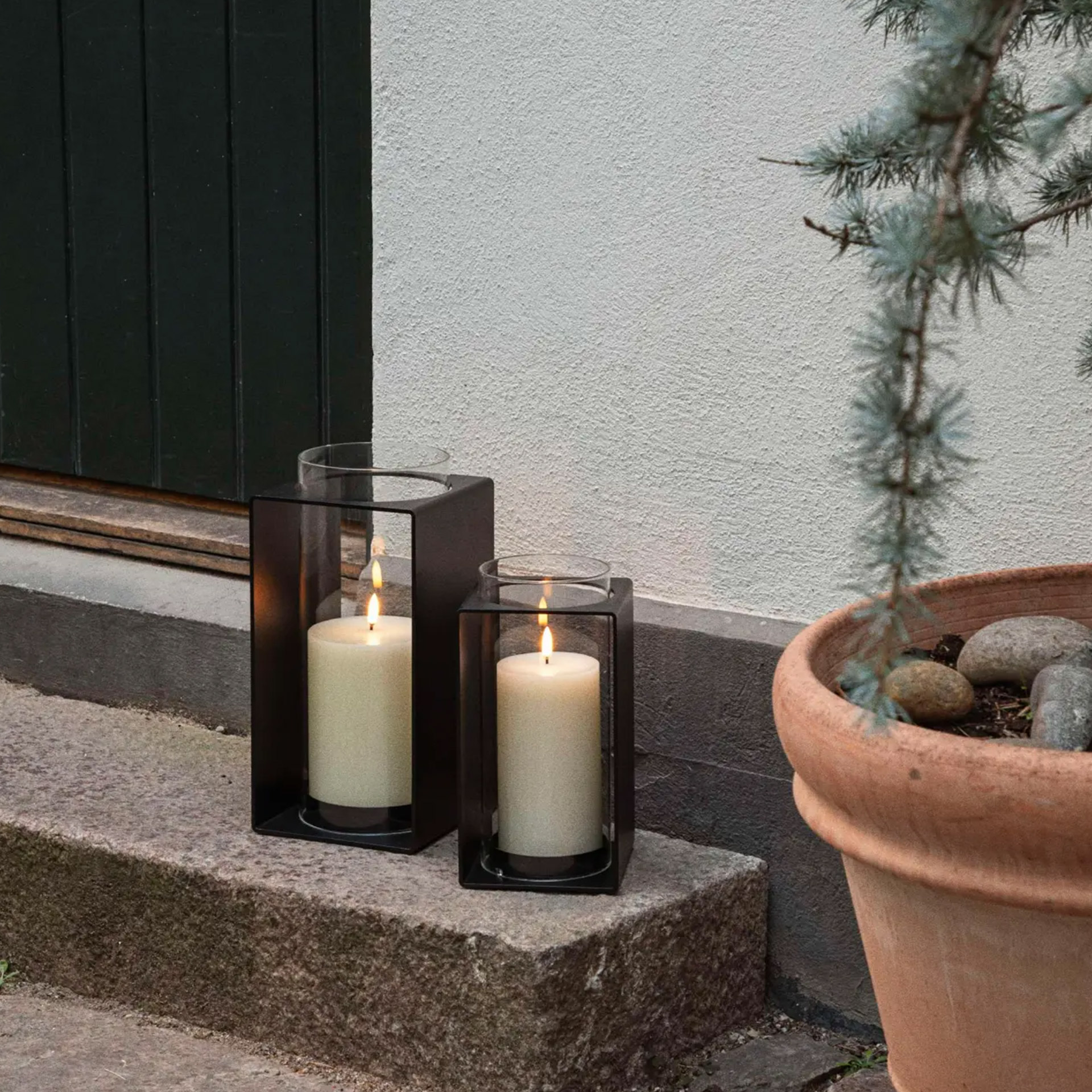 Lantern 30 cm, Kerzen, Laternen, Glas-Laterne, Deko-Kerzen, Kerzenhalter