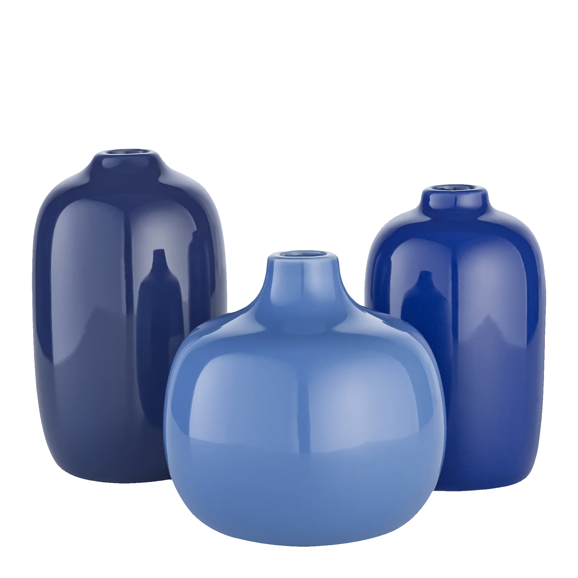 Vase Blue Set of 3