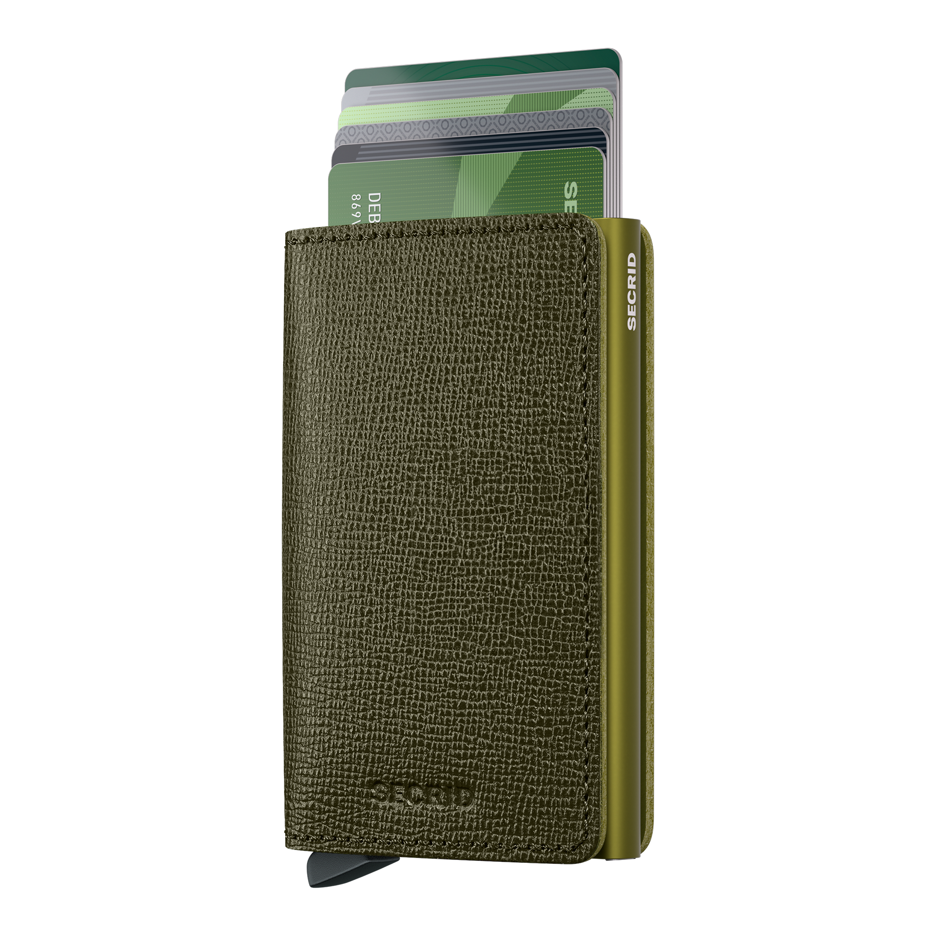 Slimwallet Kelp, portemonnaie, kartenetui, leder, grün, reise