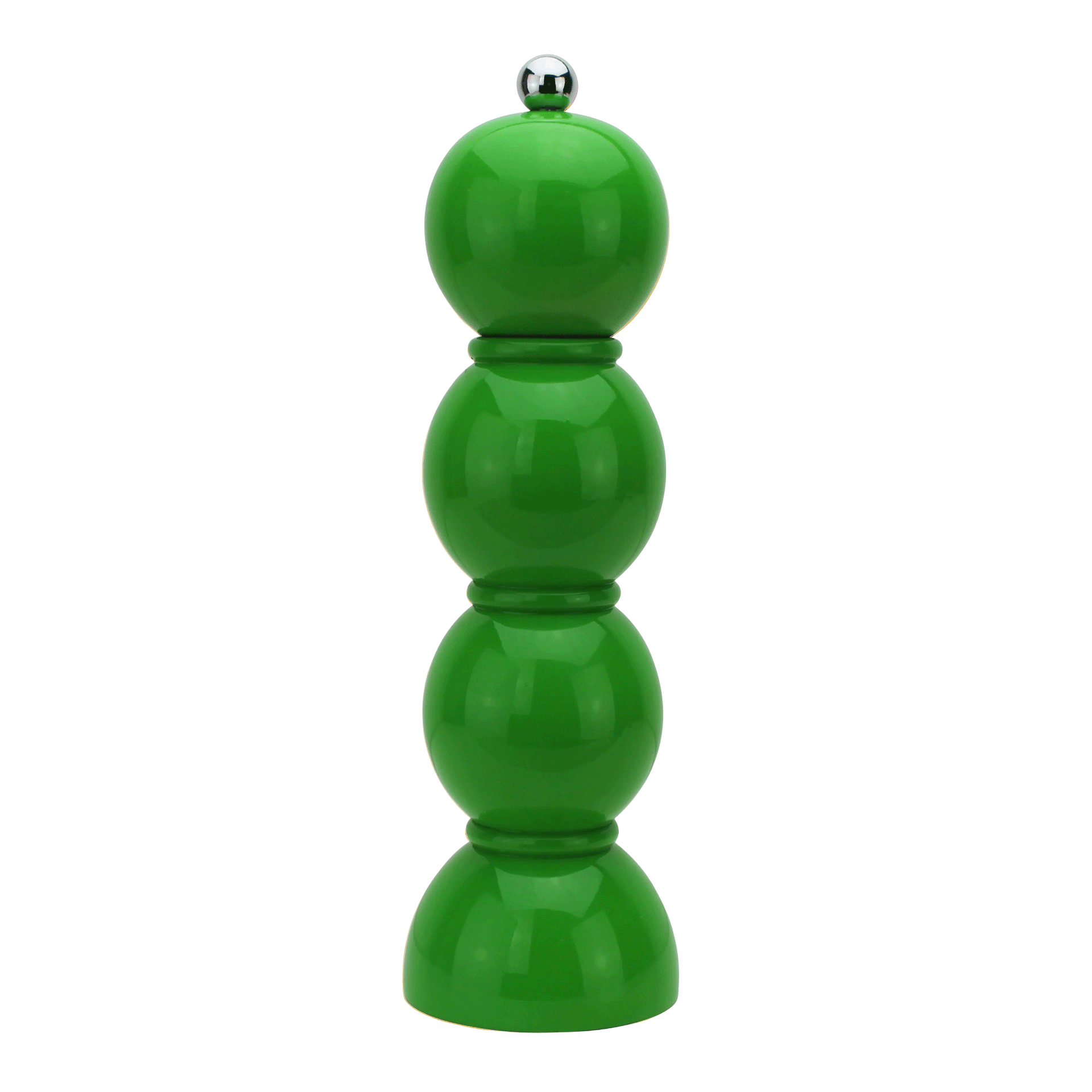 Salt- Pepper Mill leaf green 24 cm, Holzfigur, Kugelform, Grün, Deko-Skulptur, Nähen?