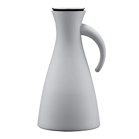Eva Trio, Isolierkanne 1,00 l, Karaffe, Küchenkanne, Kaffeekanne, Aluminium, Grau