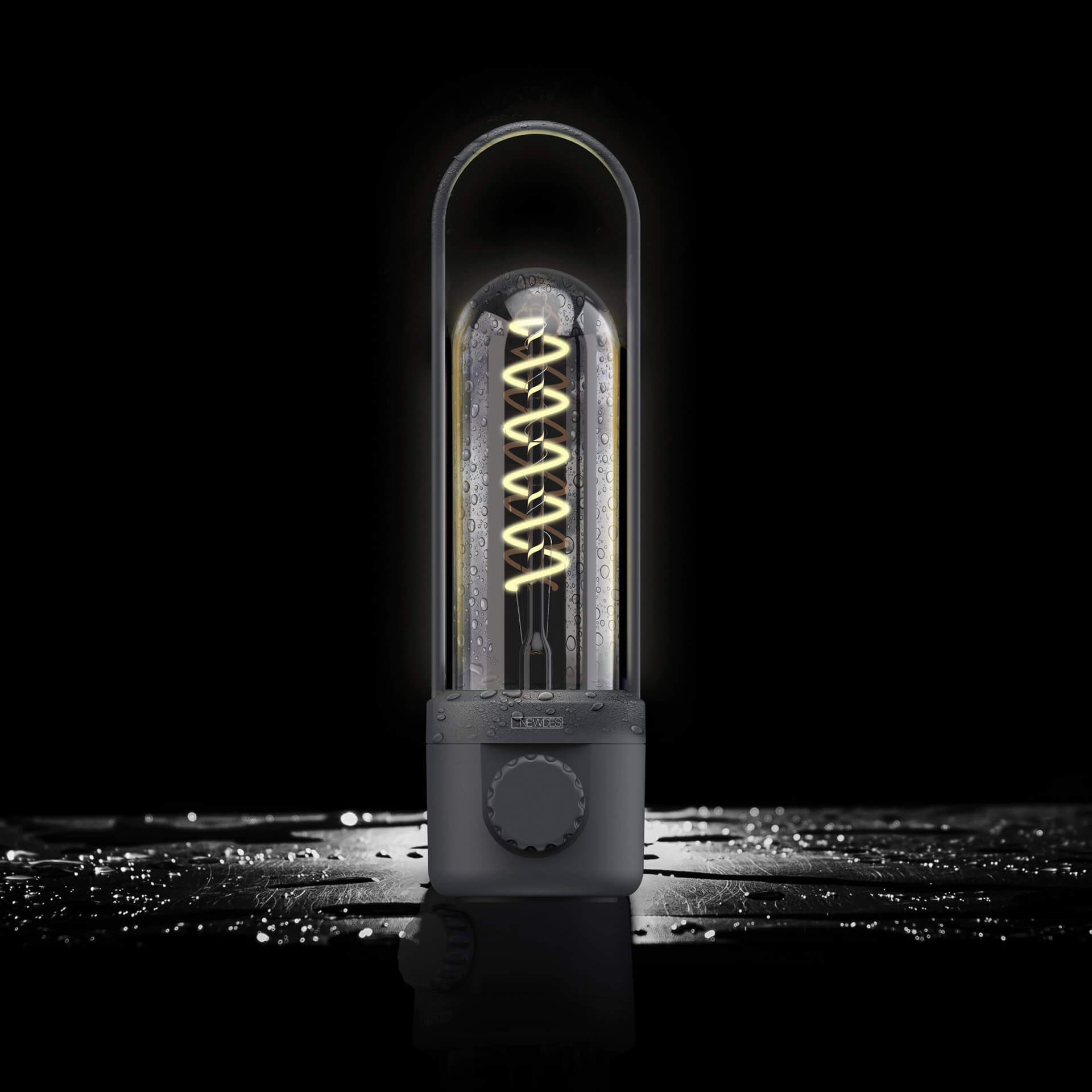 Newdes Outdoorleuchte COIL anthrazit
