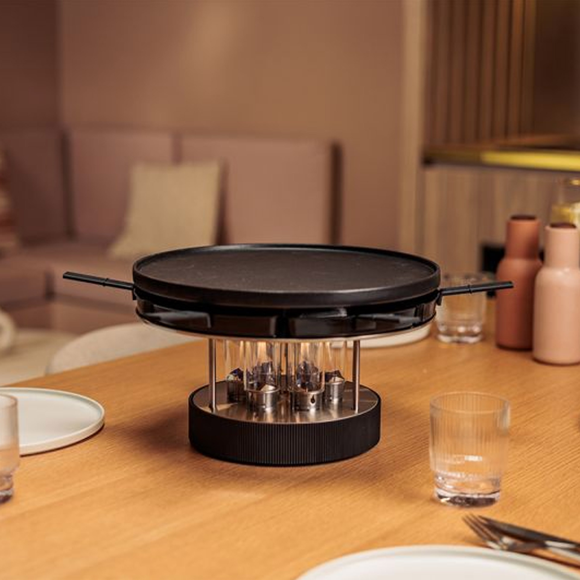 Pan 35 Set of 6, Tischgrill, Gadgets, Kochgerät, Rundgrill, Glasuntersetzer