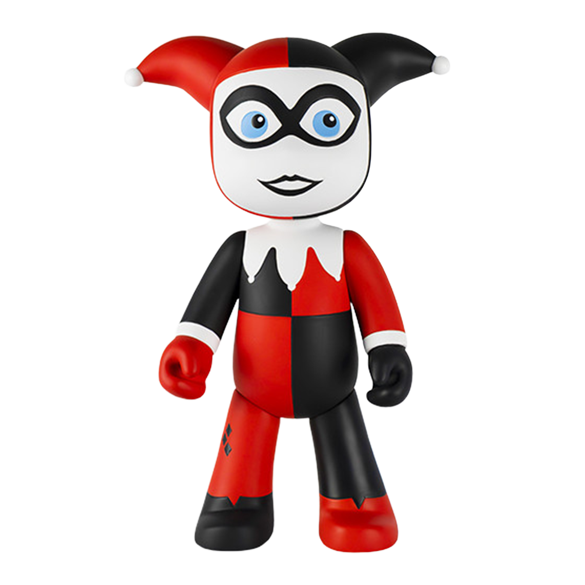 Harley Quinn 25 cm,  Spielzeugfigur, Harlekin, Harlekinfigur, Gummifigur, Harlequin-Design