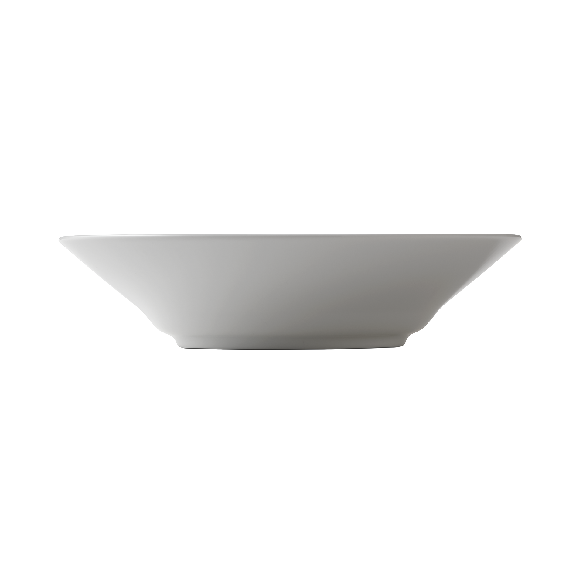 Royal Copenhagen Suppenteller Weiß Gerippt 24 cm