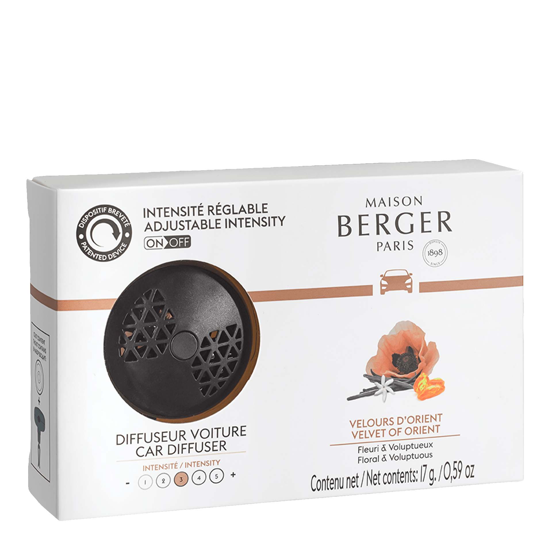 Maison Berger Autodiffusor Set Samt aus Orient