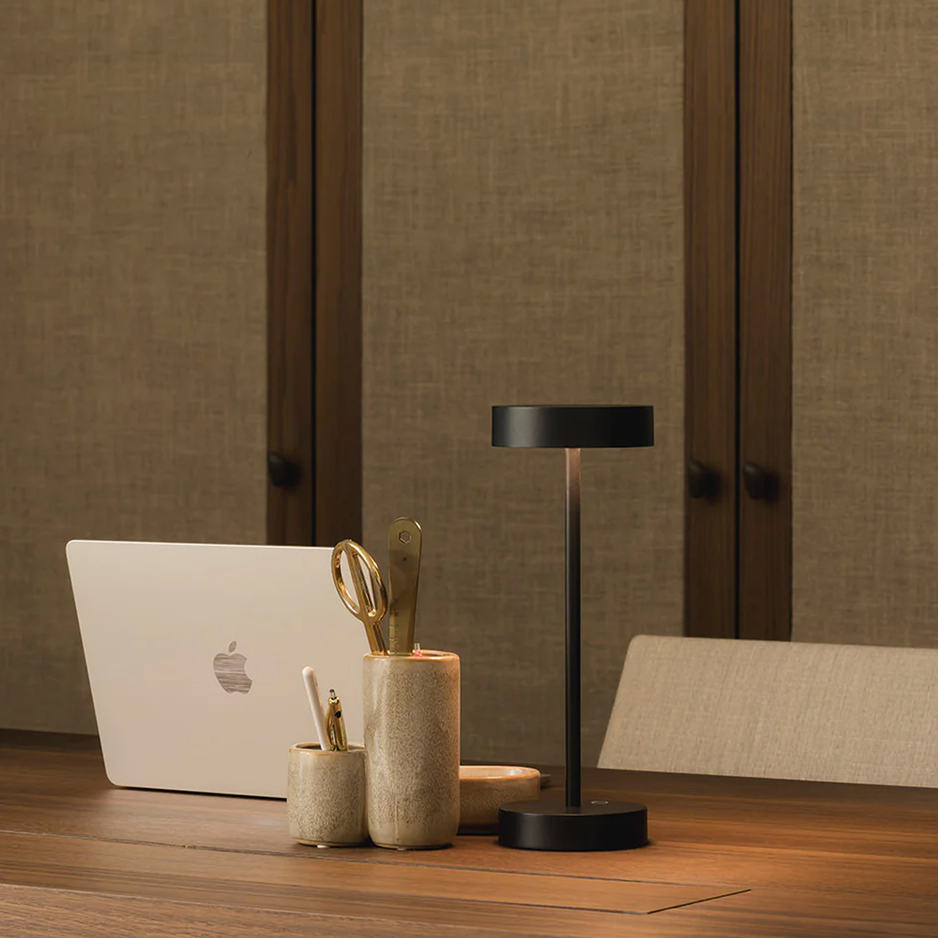 Qoozii LED Akku Tischlampe IBIZA Corten