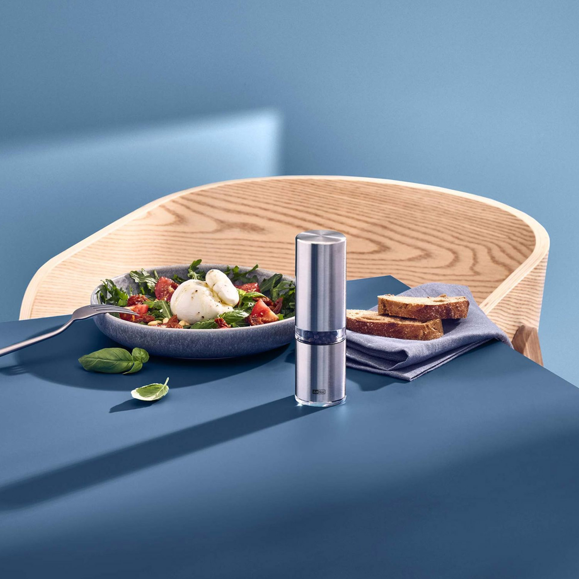 Salt/Pepper Mill Stainless Steel, Salat, Salatpfeffer, Salzstreuer, Küchenzubehör, Salzmühle