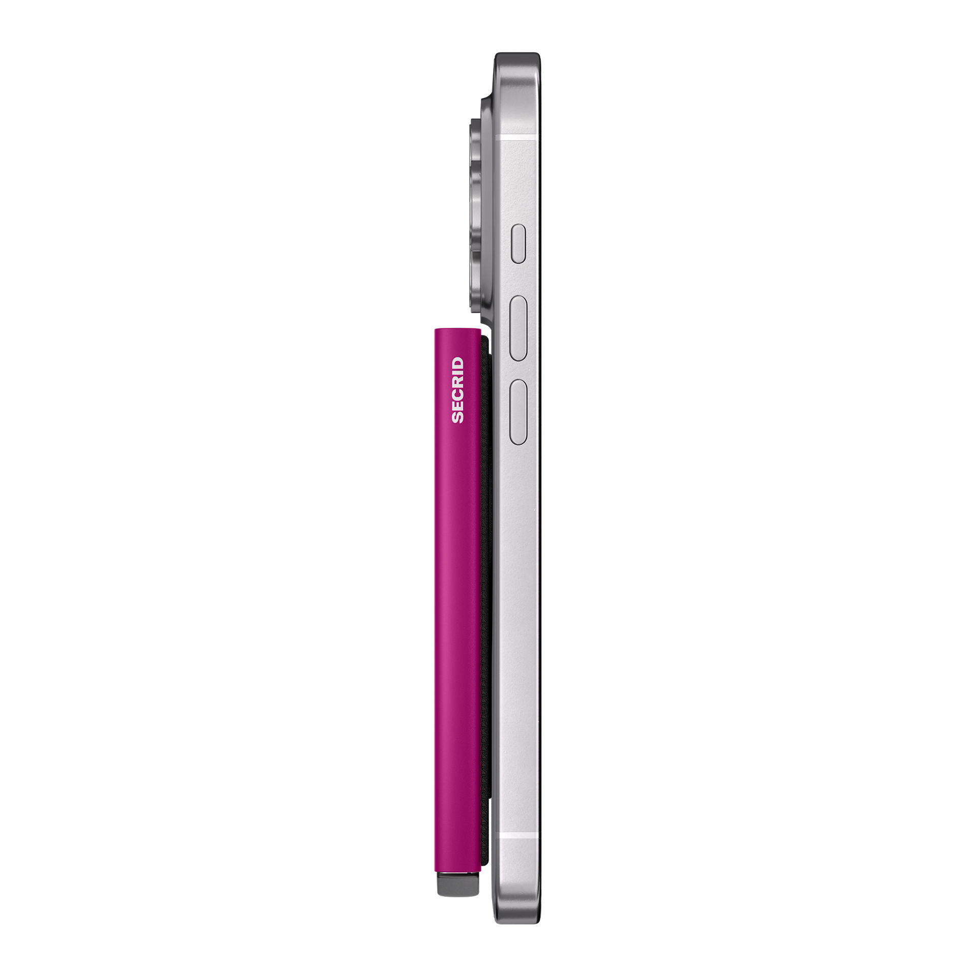 Cardprotector Fuchsia, smartphone, Seitenansicht, pinkes case, Kameramodul, Lautstärke-Tasten