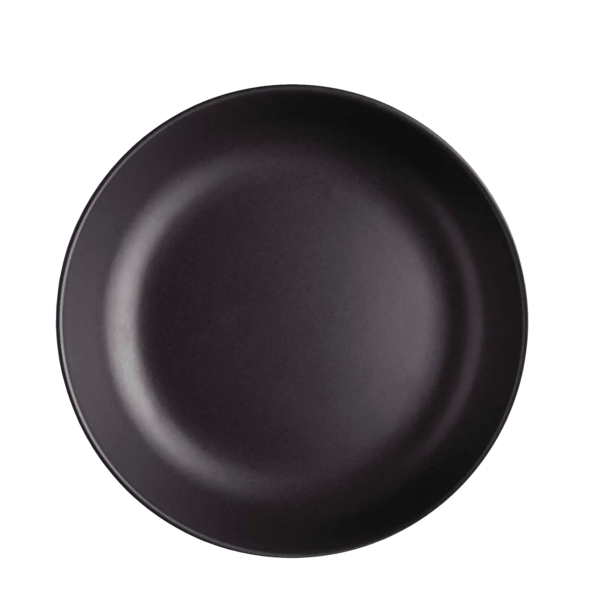 Plate Deep Black 20 cm Set of 4, Schale, Teller, rund, Matt, dunkelviolett