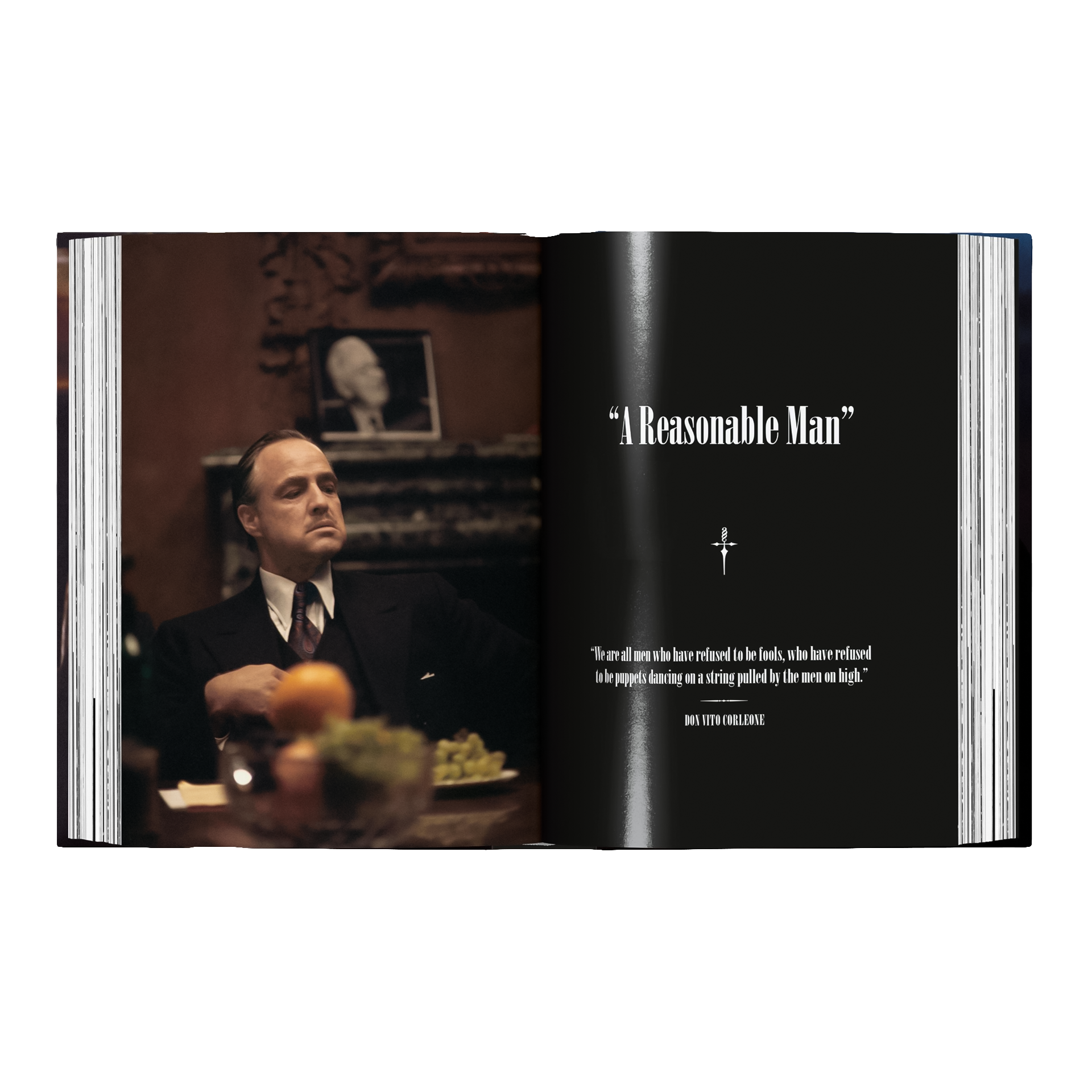 Coffee Table Book Steve Schapiro. The Godfather Family Album, Anzug, Mann, Porträt, Buch / Magazin, schwarz