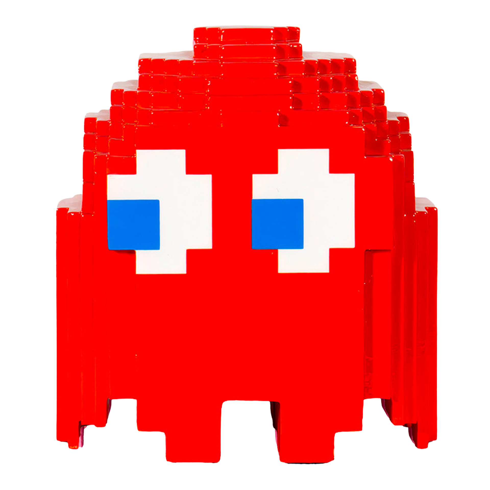 Pac-man and ghosts, Duplo- Figur, Block- Skulptur, Rot, Pixel-Look, Spielzeugfigur