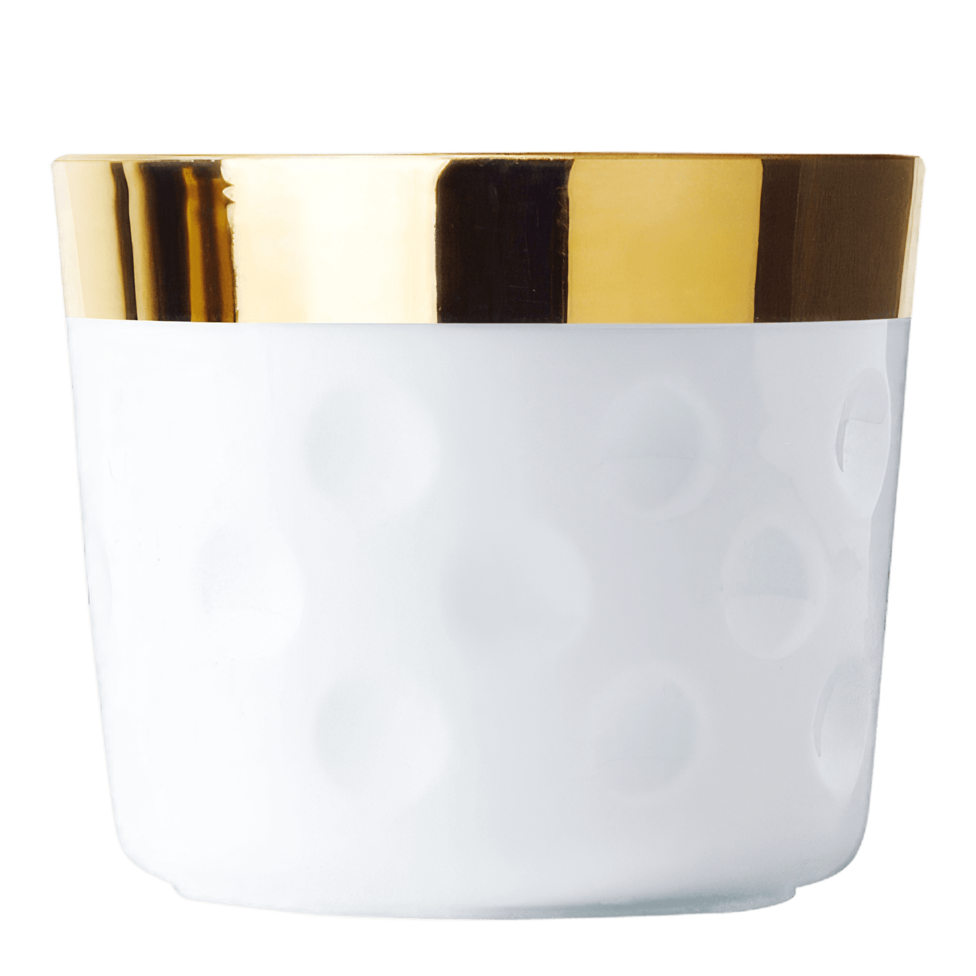 SIEGER by FÜRSTENBERG Champagnerbecher Punktrelief Weiß SIP OF GOLD, Becher, Tasse, Küchenzubehör, weißer Becher, goldener Rand