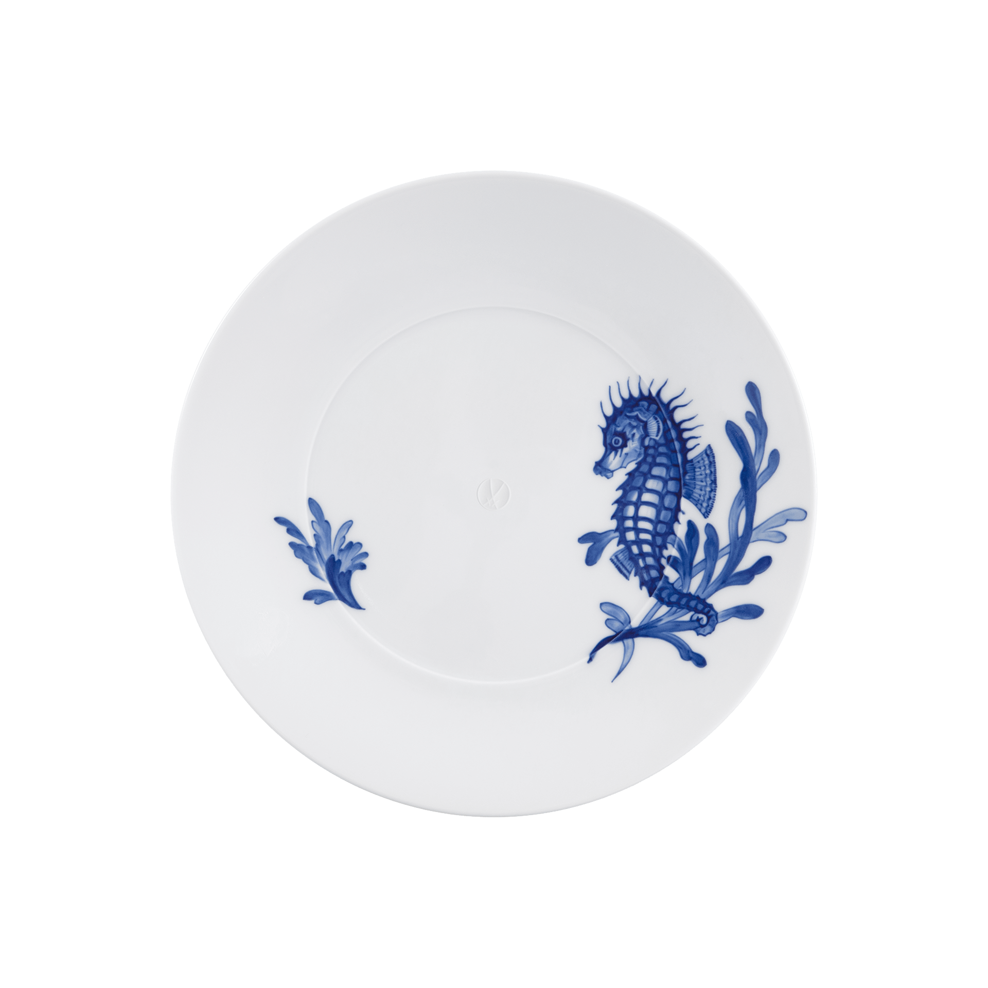Meissen Cosmopolitan Blue Treasure Dessertelller Seepferd