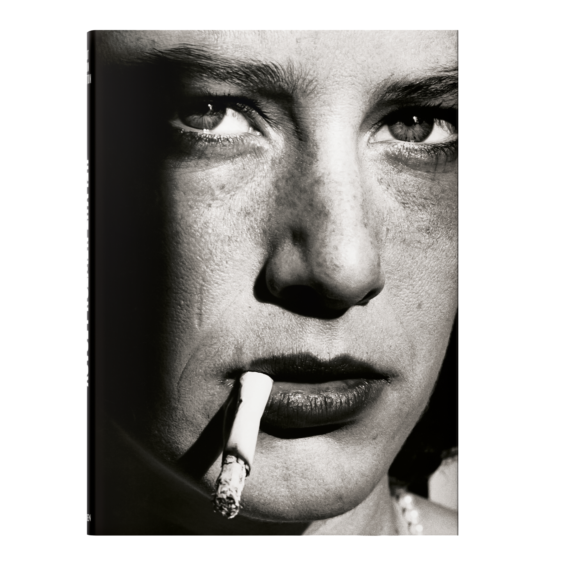 Coffee Table Book Helmut Newton. Legacy, Nahaufnahme, Gesicht, Rauchen, Schwarz-Weiß, Porträt