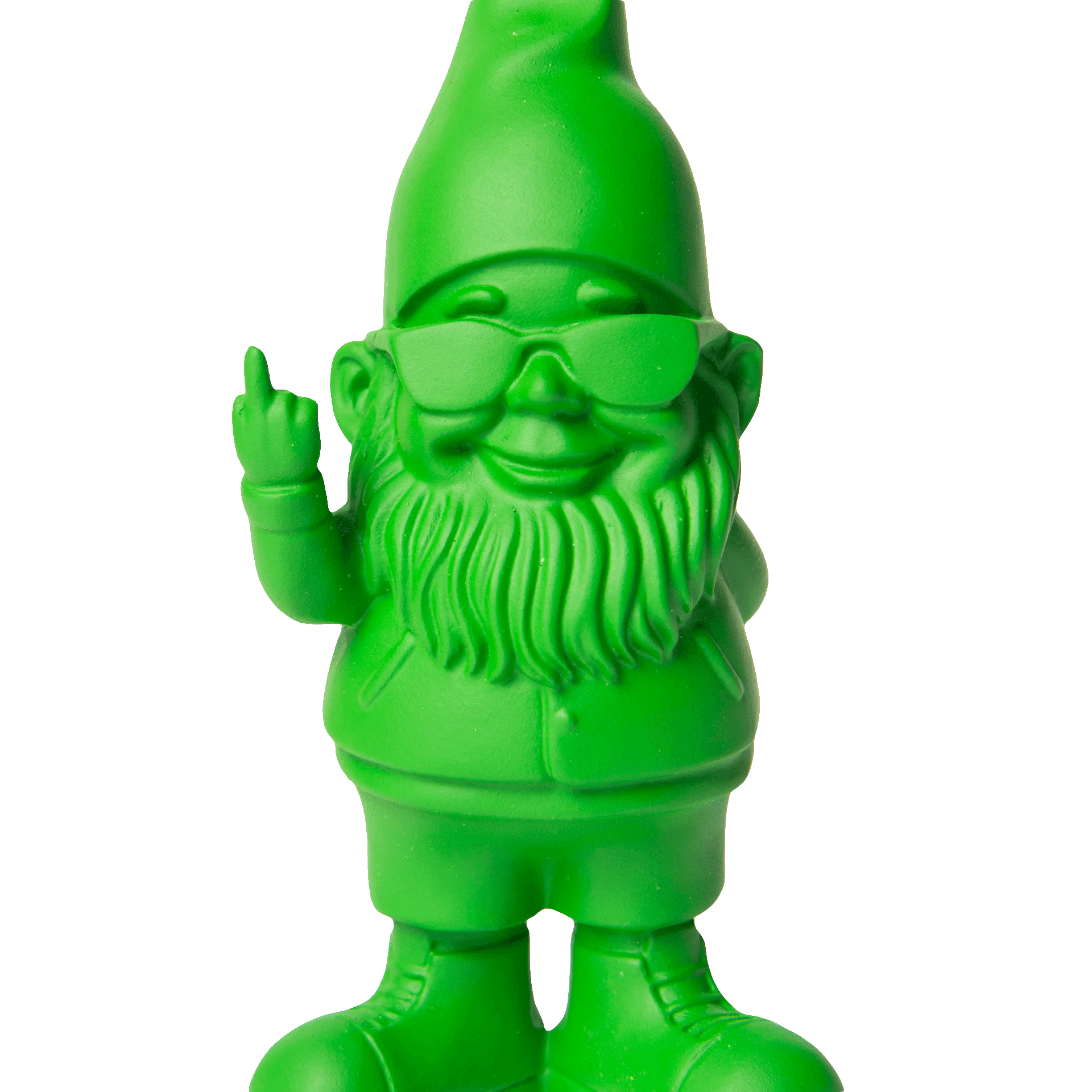 Gnome Bernado green 12 cm, Gnom, Gnomfigur, Grüne Figur, Silikonfigur, Kleiner Gartengnom
