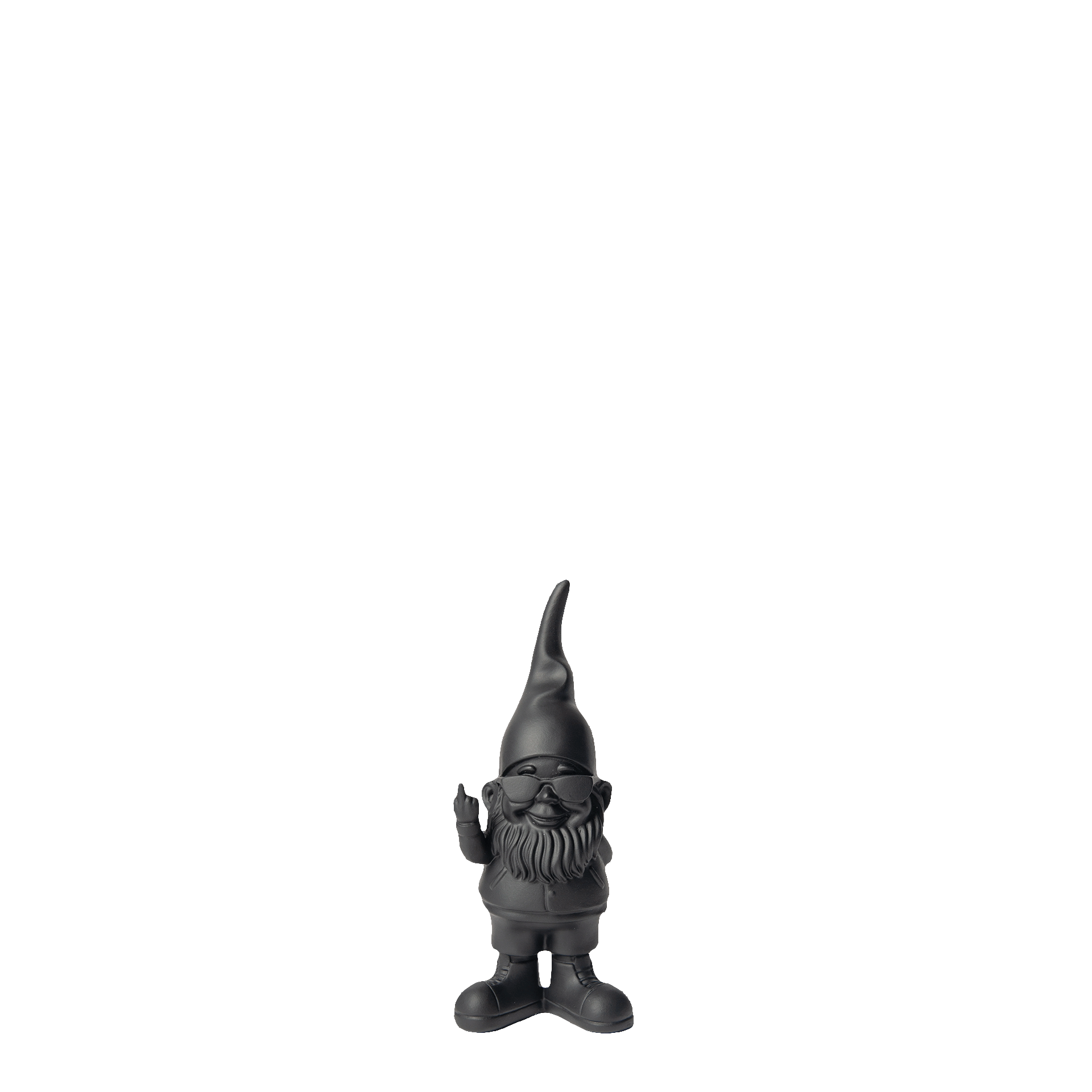 Gnome Bernado black 12 cm, gnome, gärtnerskulptur, garten-gnom, figurine, schwarz