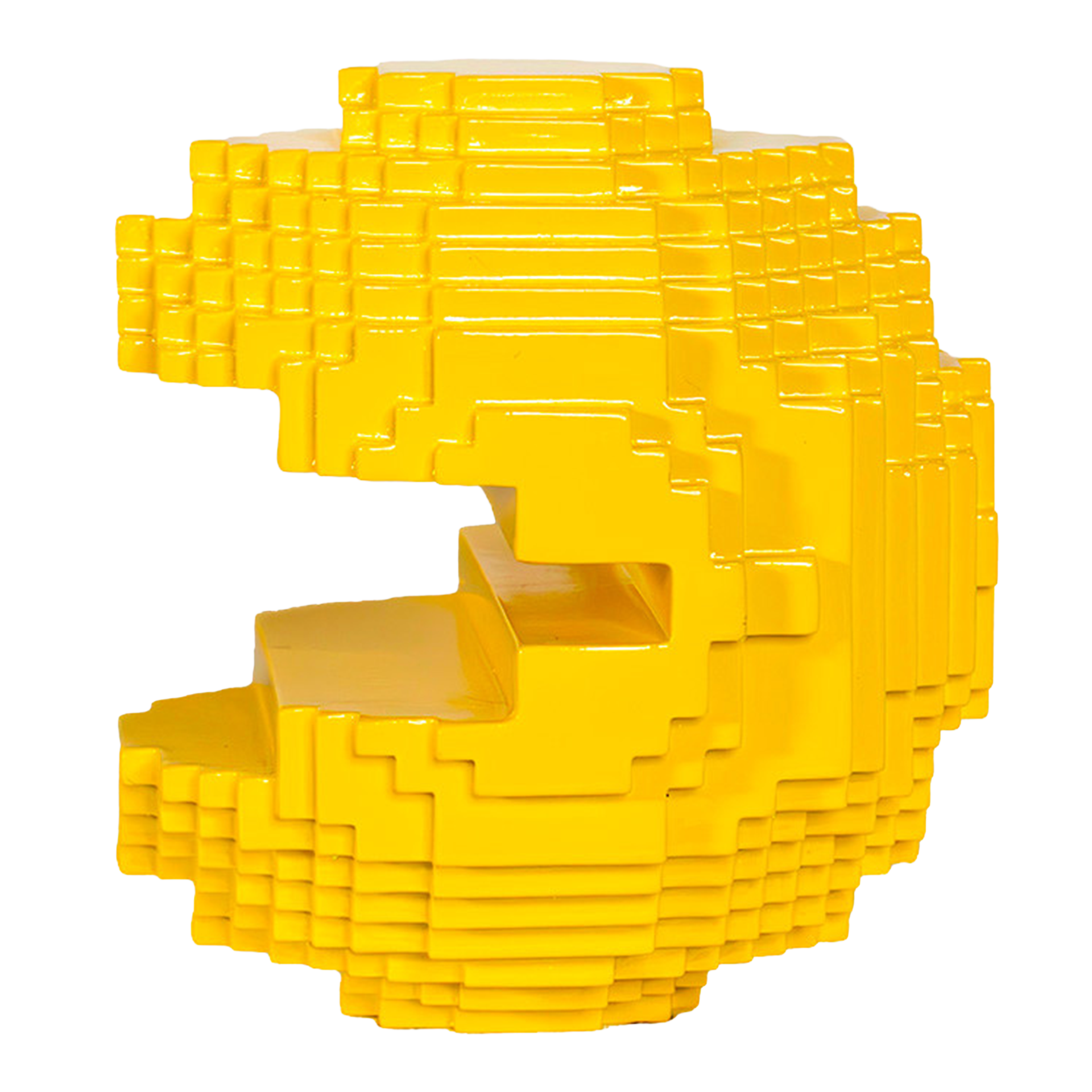 Pac-man and ghosts, Sculpture, Figur, Gelb, Kunststoff, 3D-Block