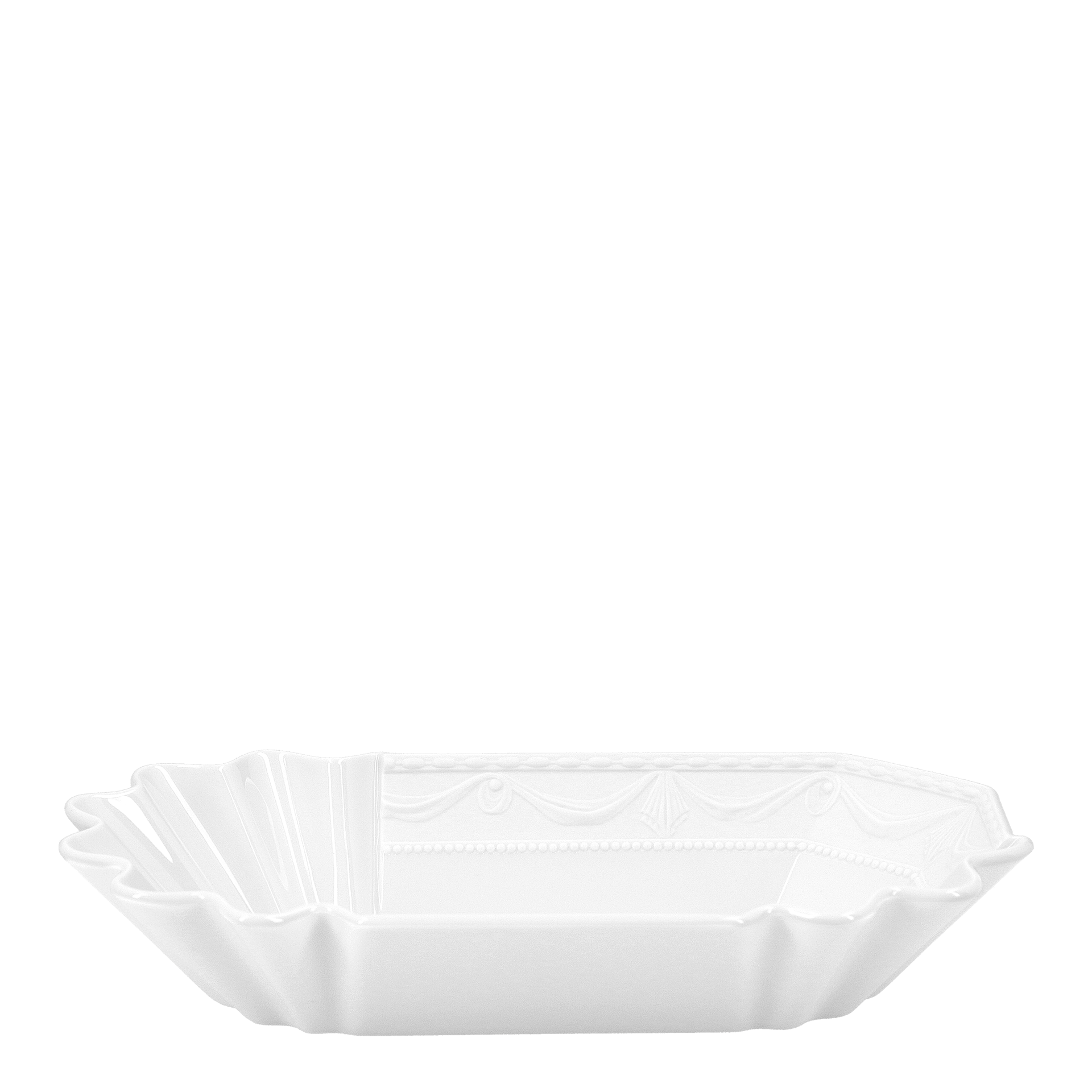 Currywust Bowl With Fork Duo Set, Porzellanplatte, Dekorierte Servierplatte, Flacher Teller, Rosettenrand, Weißes Geschirr