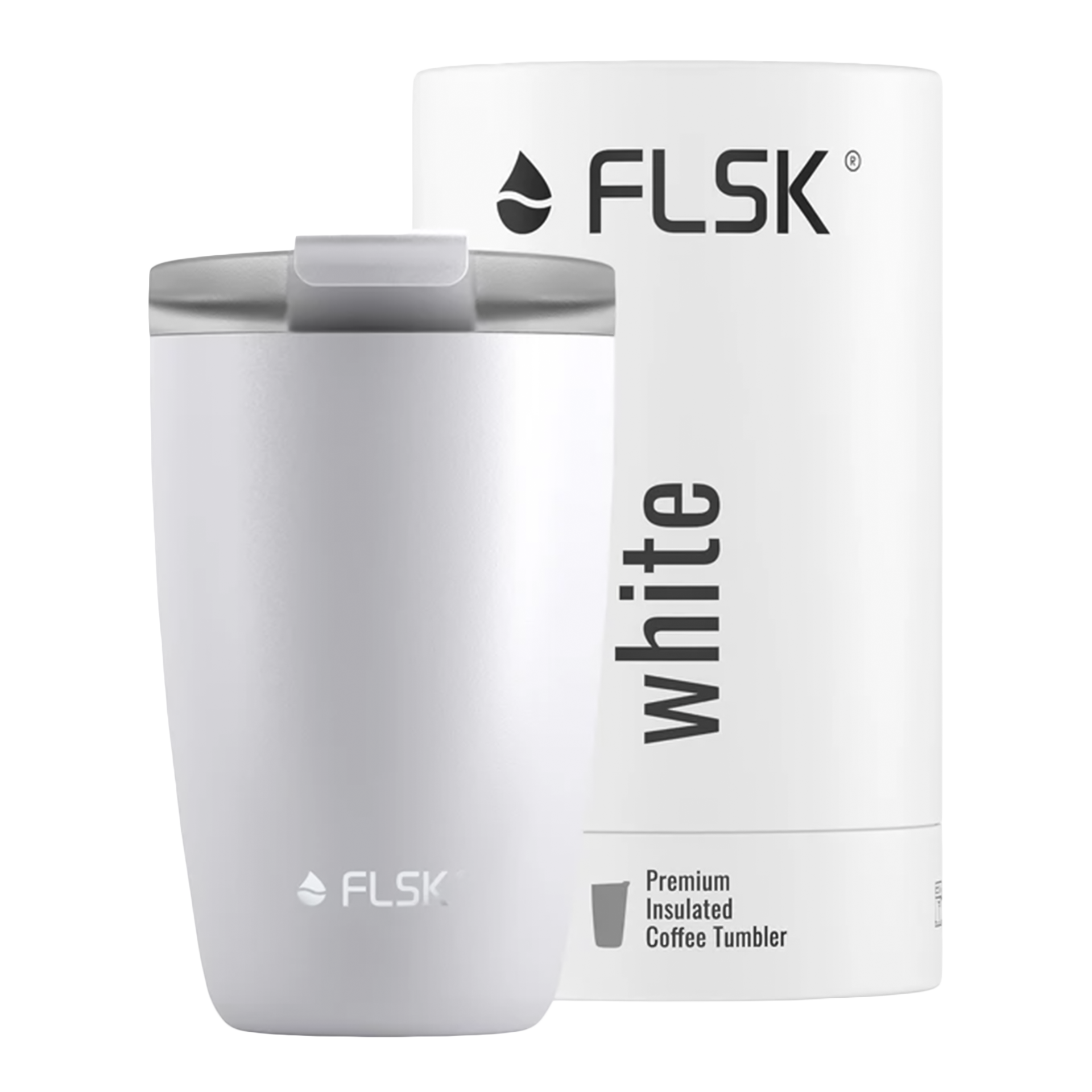 FLSK Coffee To Go Becher Weiß 0,35 l