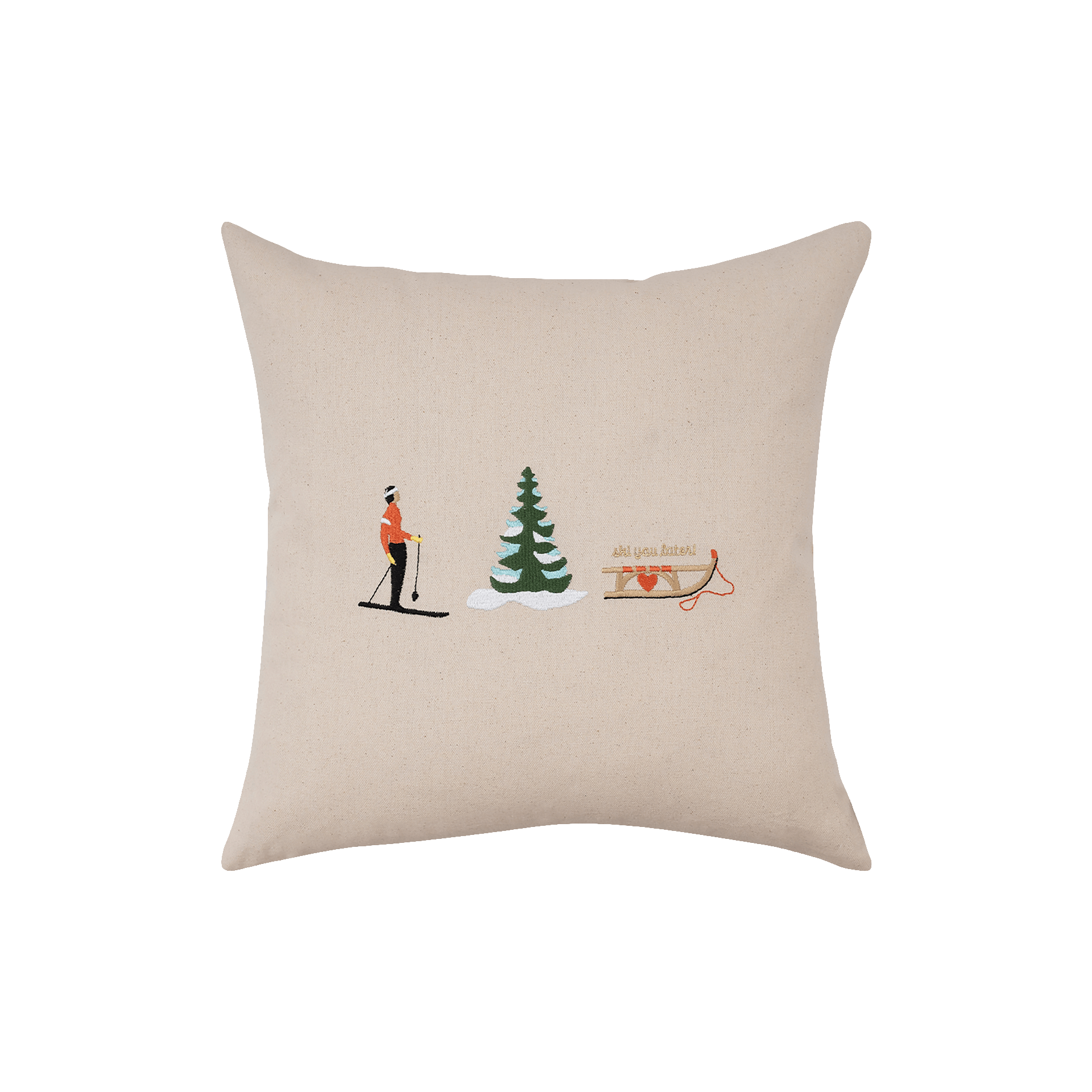 pad WINTER SPIRIT Kissenbezug SKI Multi