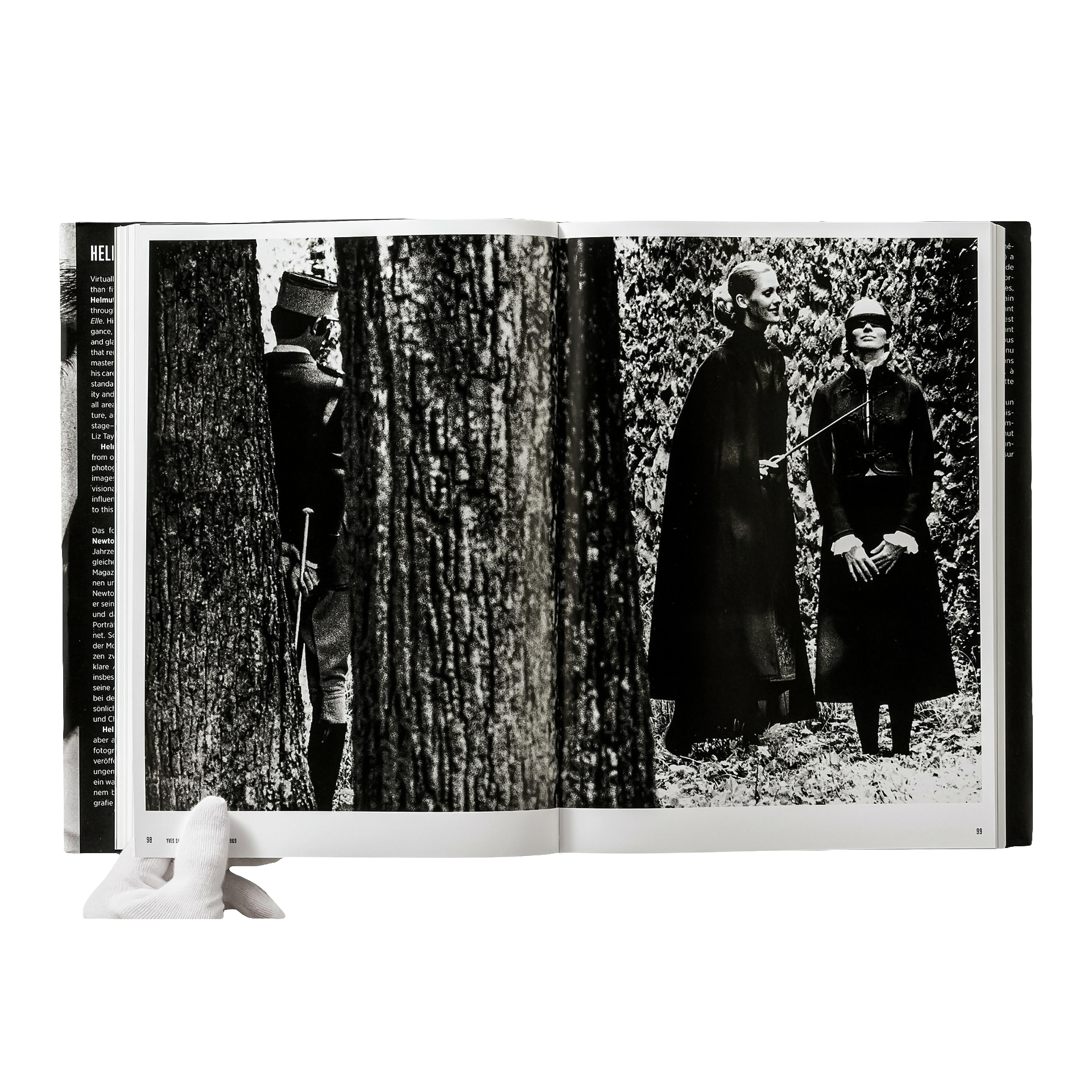 Coffee Table Book Helmut Newton. Legacy, buch, fotografie, schwarzweiß, wald, personen