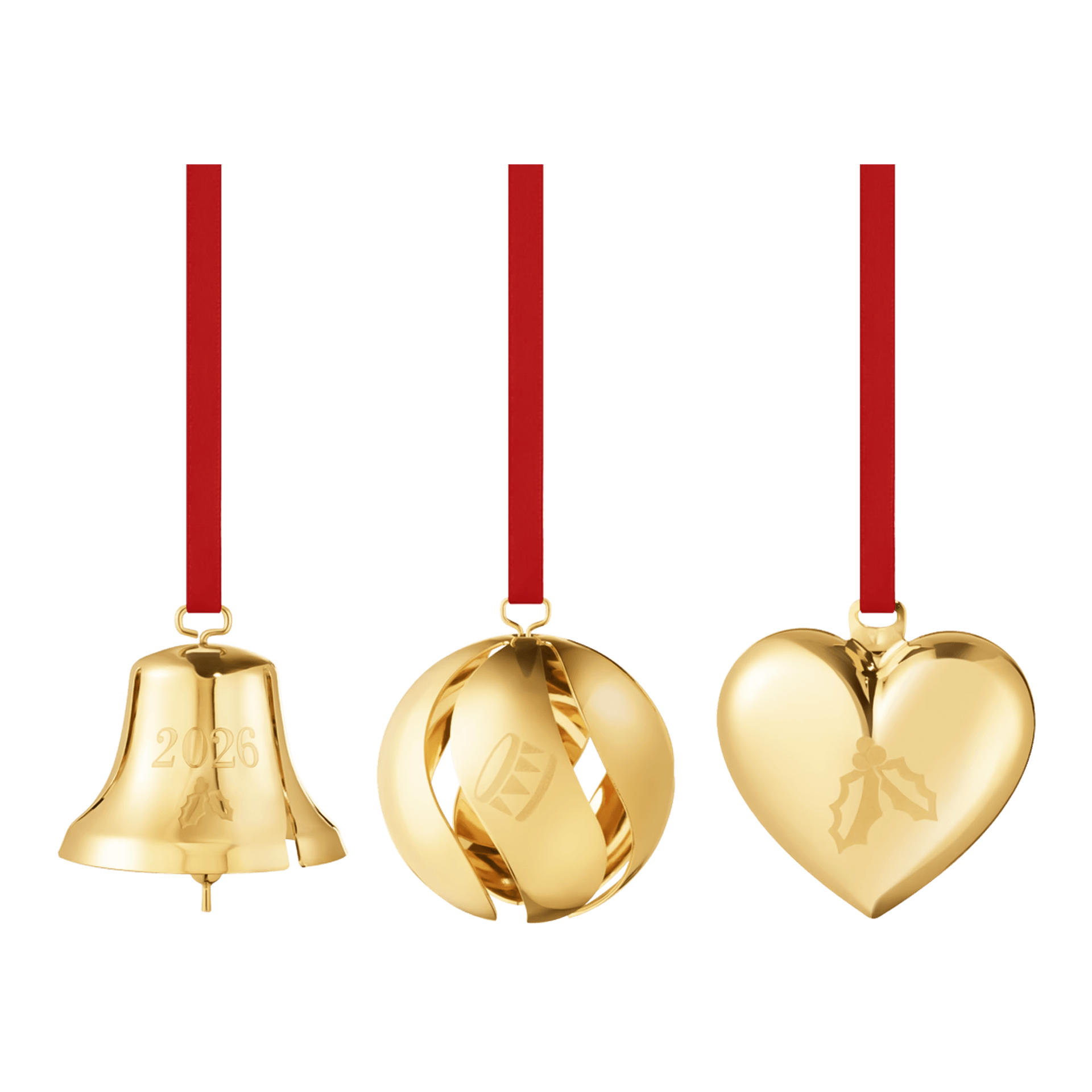 Georg Jensen Weihnachtsschmuckset 2026 Gold