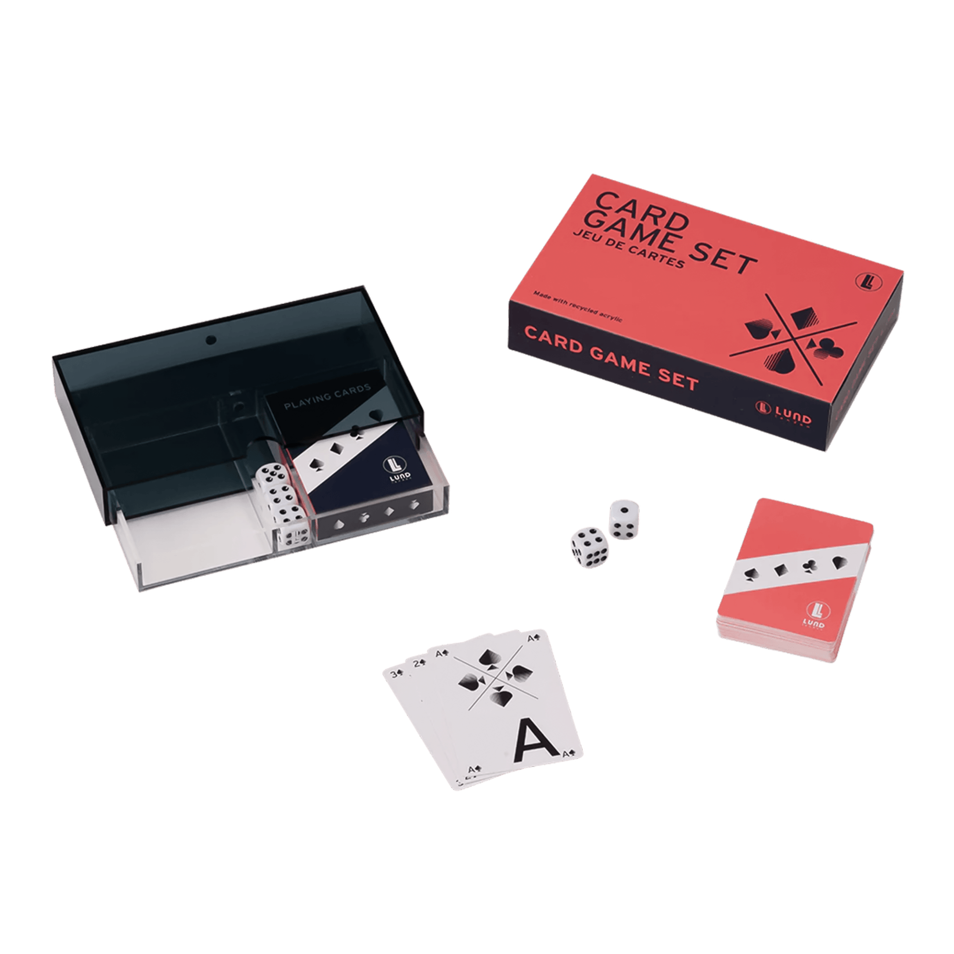 Lund House Design Acryl Game Card Game Set
