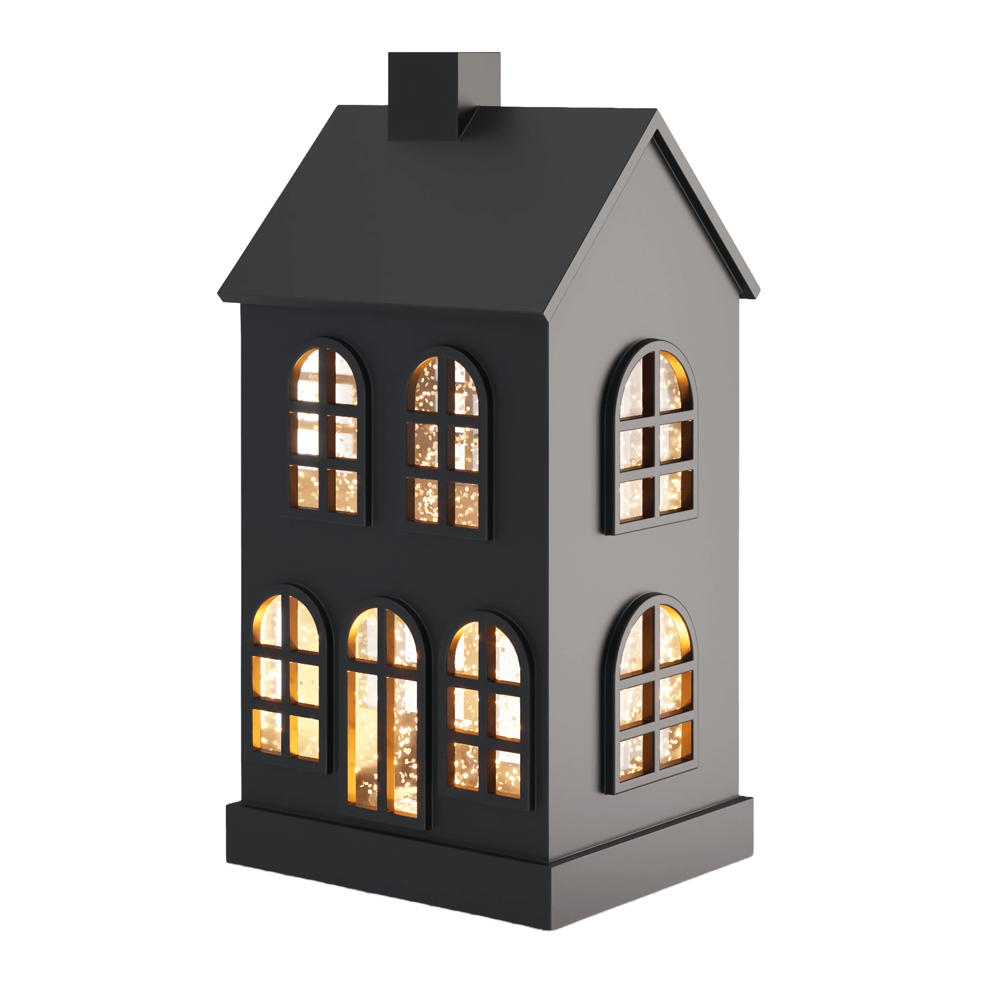 Sompex GLAMOR HOUSE LED Dekolampe Haus schwarz 23 cm