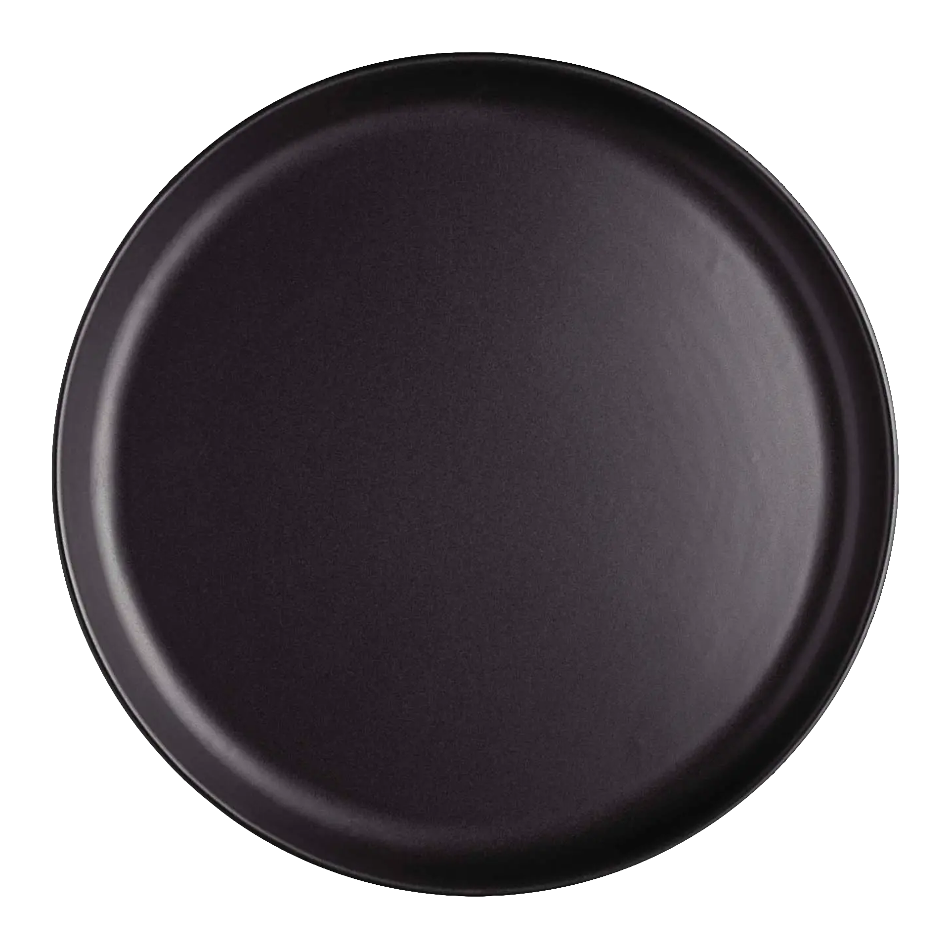 Plate Black 25 cm Set of 4, Gusseisen-Pfanne, Pfannenboden, flache Pfanne, antihaftbeschichtung, dunkle Farbe