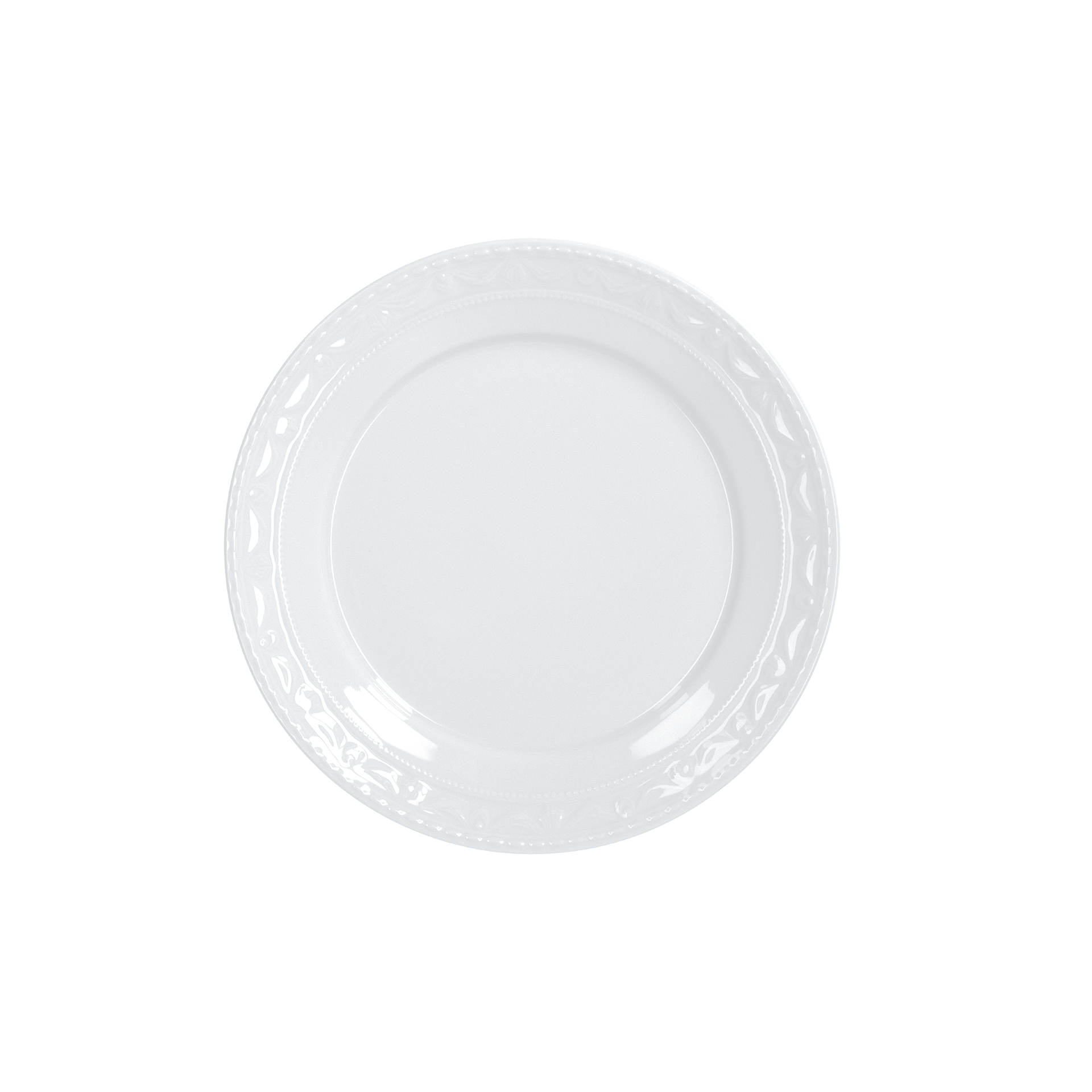 Dessert Plate 20 cm, Teller, Palisadenrand, Weiß, Porzellan, Essgeschirr
