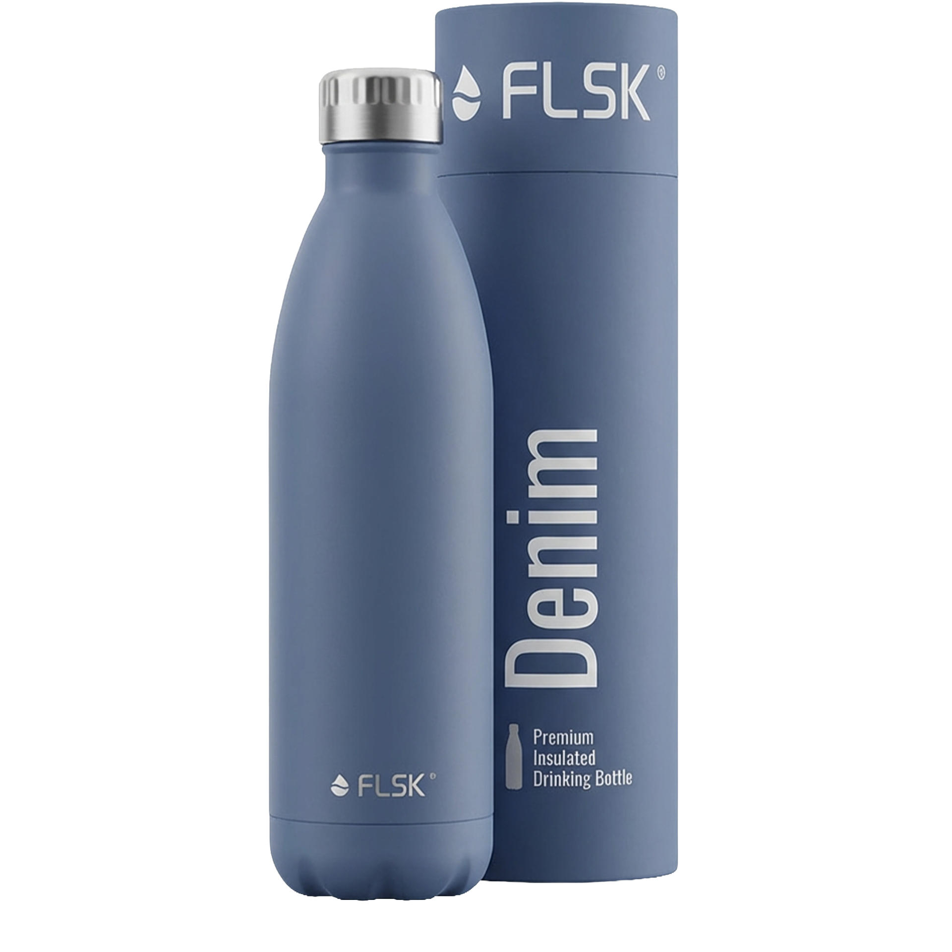 FLSK Trinkflasche Denim 1,00 l