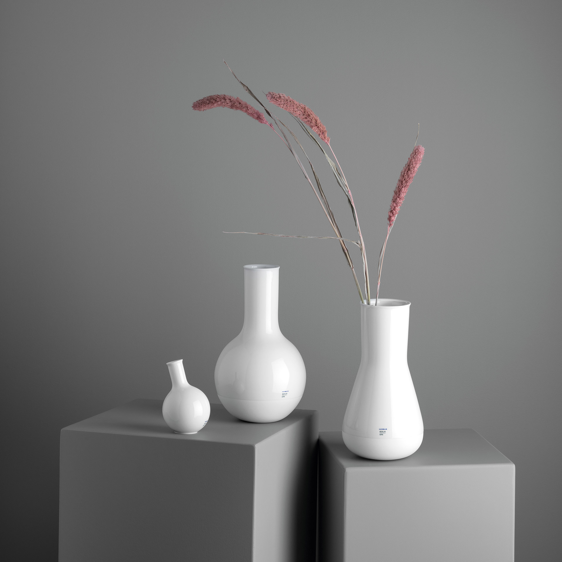 Vase Bulb 12 cm, vase, keramik, weiß, dekor, minimalistisch