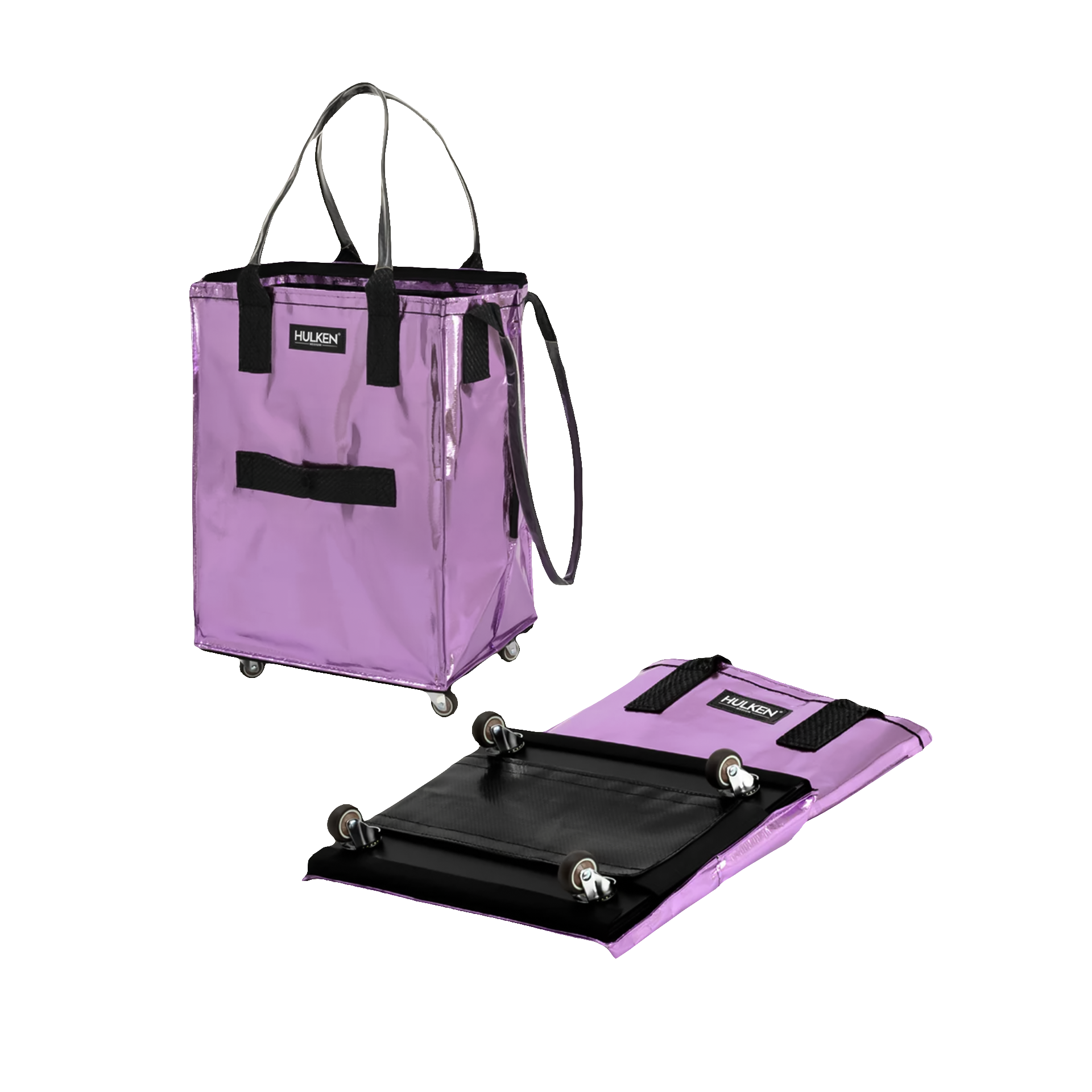 Hulken Original Rolling Tote Bag Everyday Hauls Medium Lila