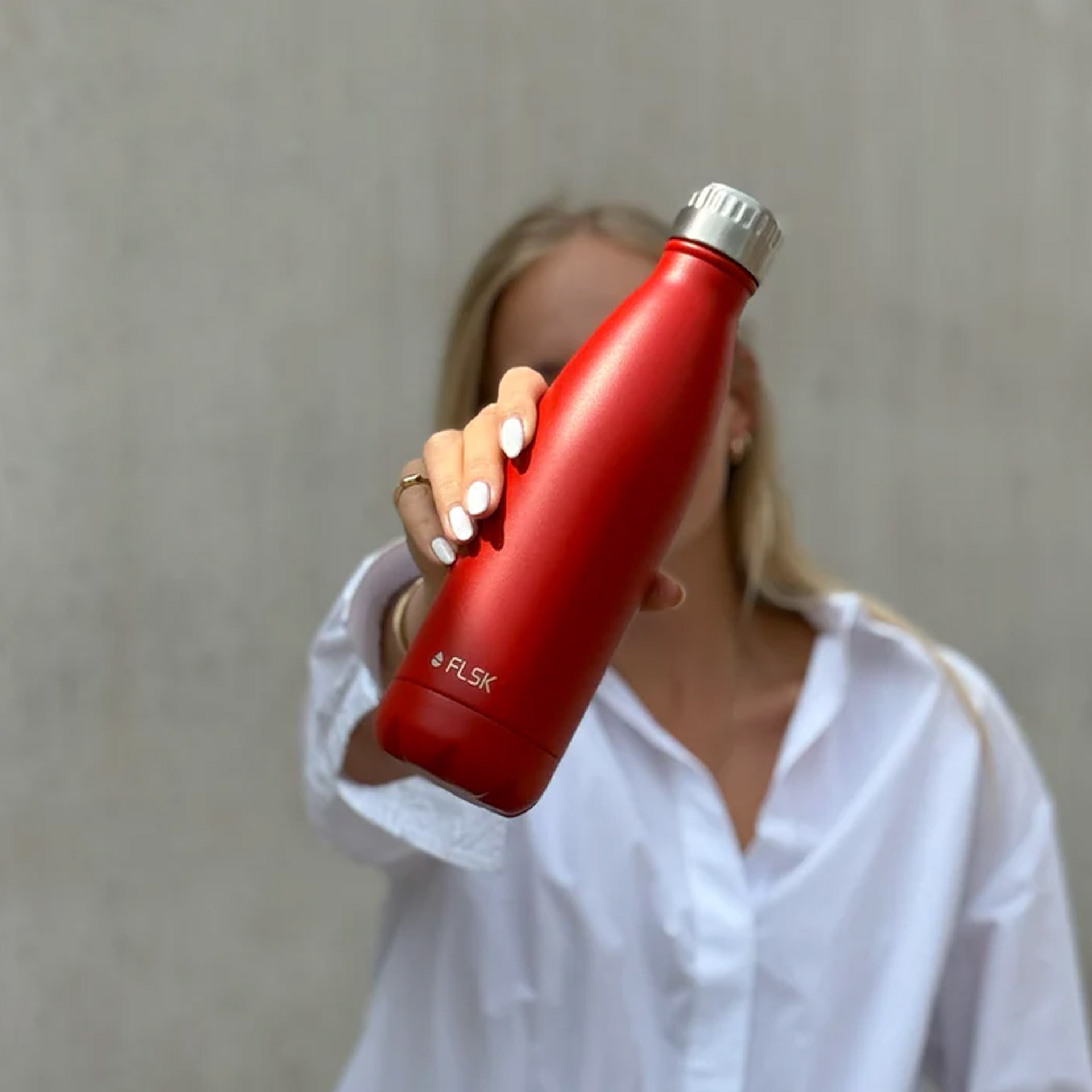 FLSK Trinkflasche Rot 1,00 l