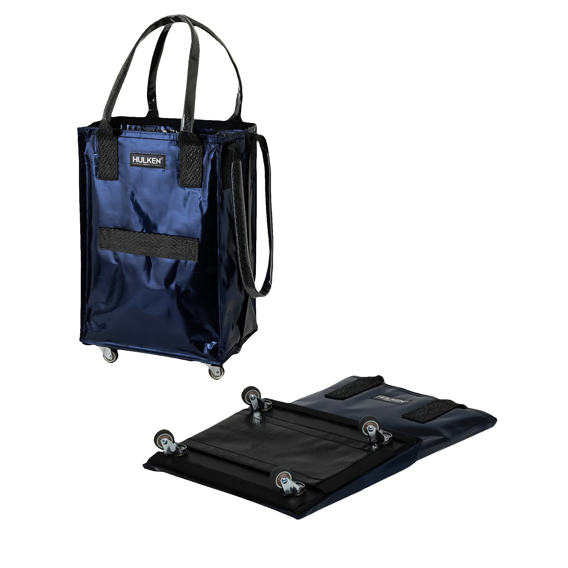 Hulken Original Rolling Tote Bag Quick Schleps Klein Mitternachtsblau