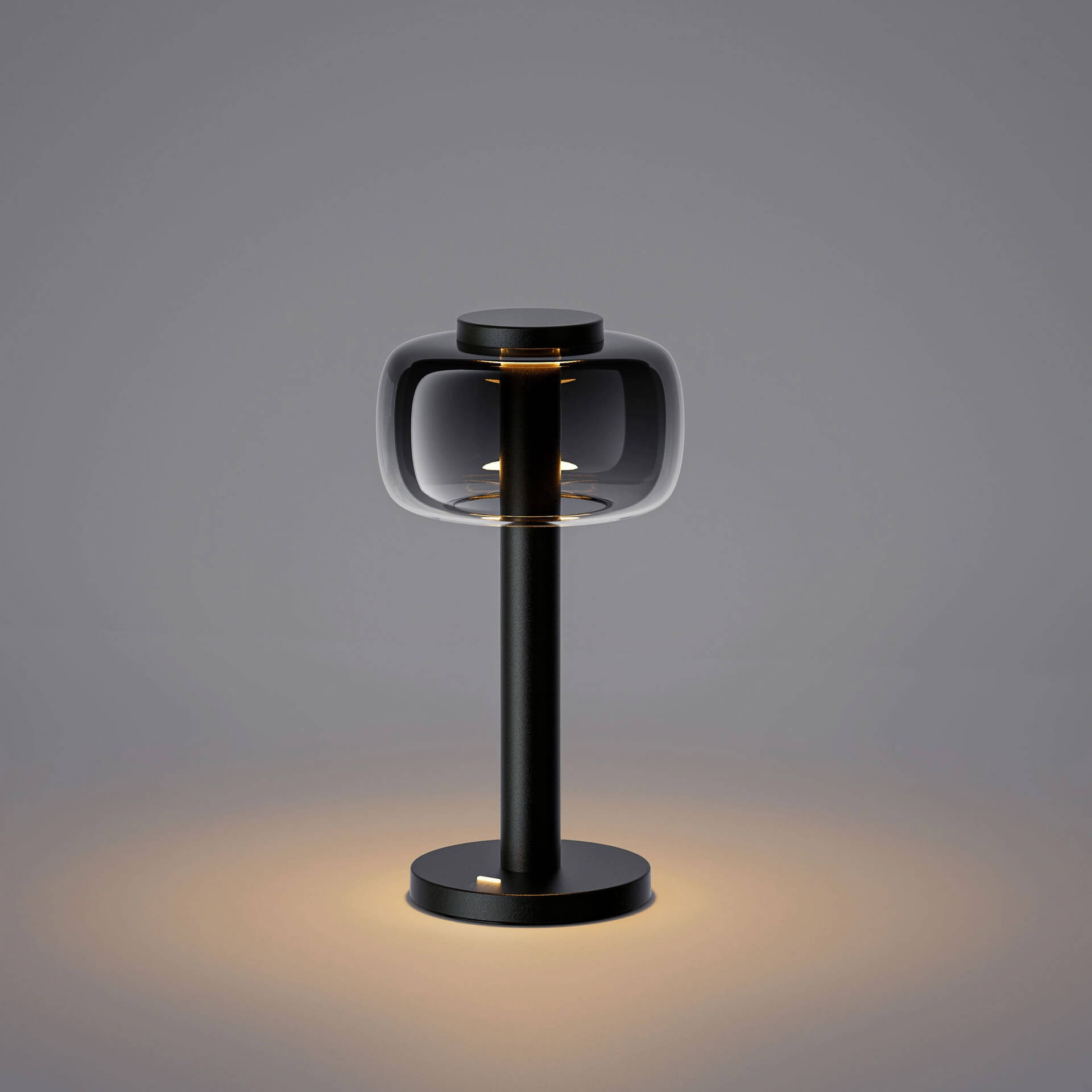 ELLE DECORATION LED Tischlampe ODEON schwarz