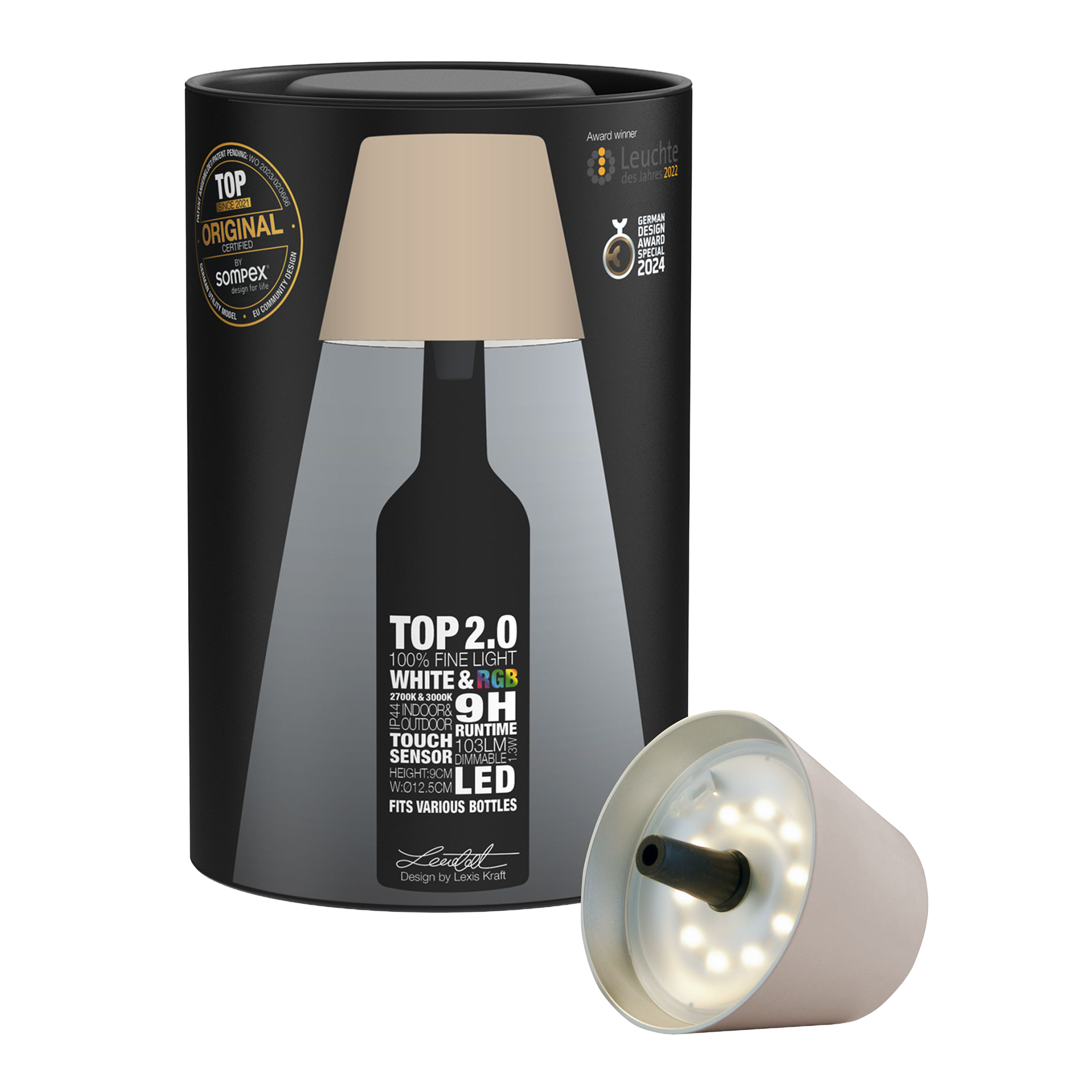 LED Bottle Light Dimmable Sand